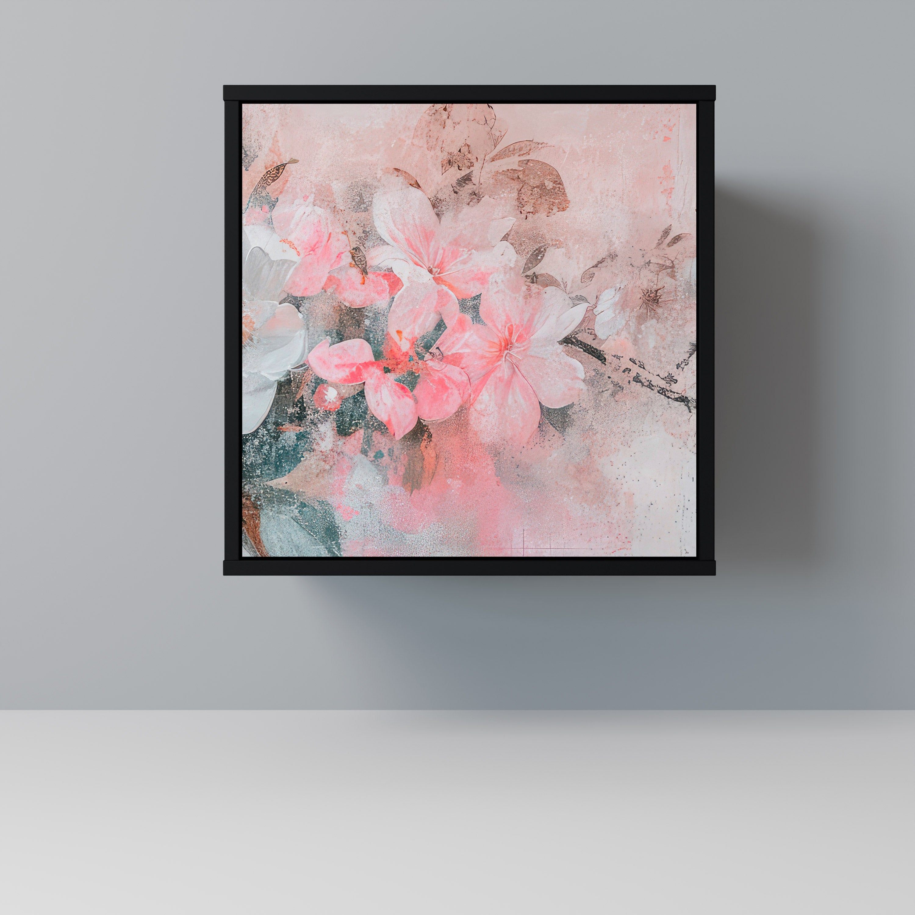 CHERRY BLOSSOM Komoda 1-drzwiowa korpus Czarny