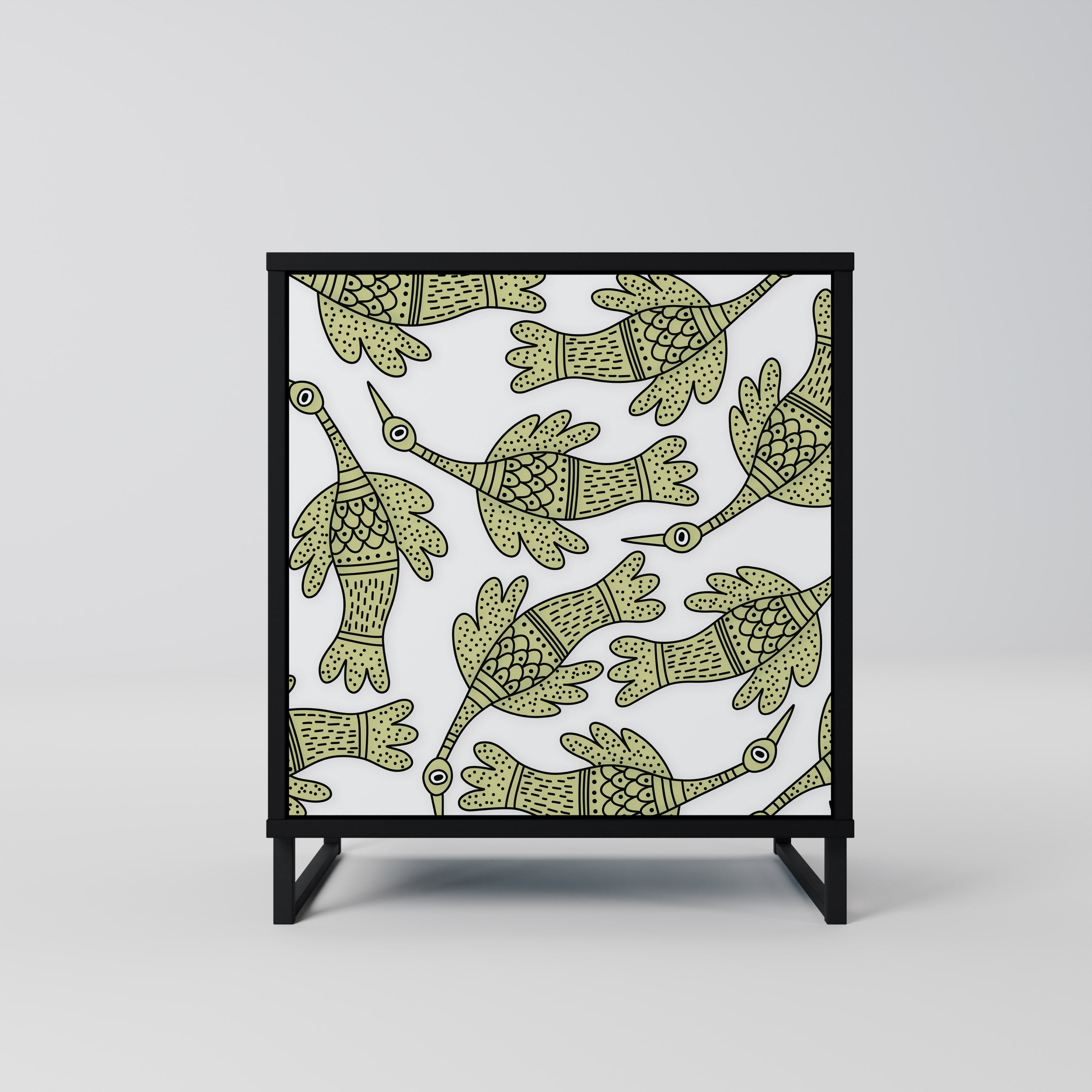 SEEDLING SONGBIRD Komoda 1-drzwiowa korpus Czarny