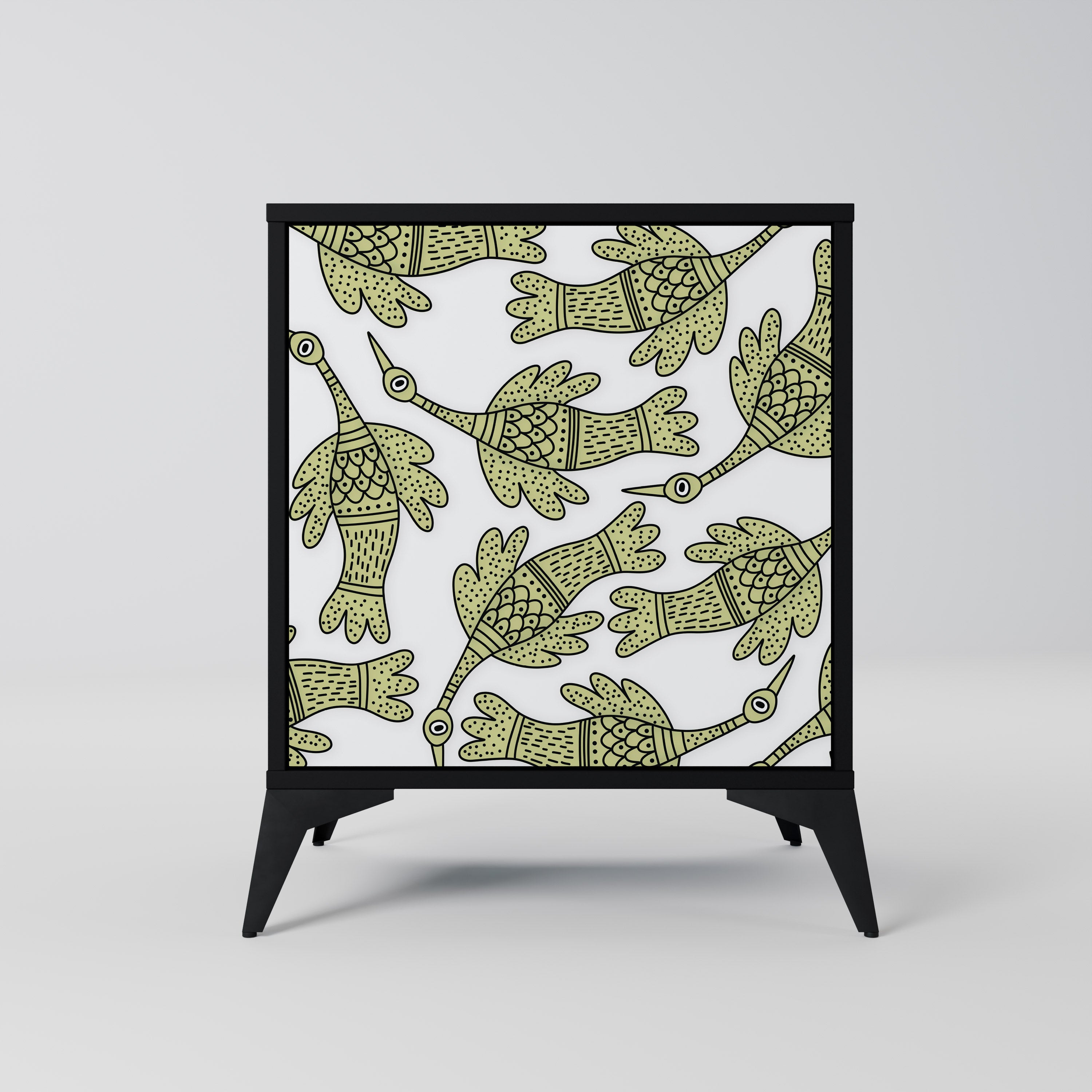 SEEDLING SONGBIRD Komoda 1-drzwiowa korpus Czarny