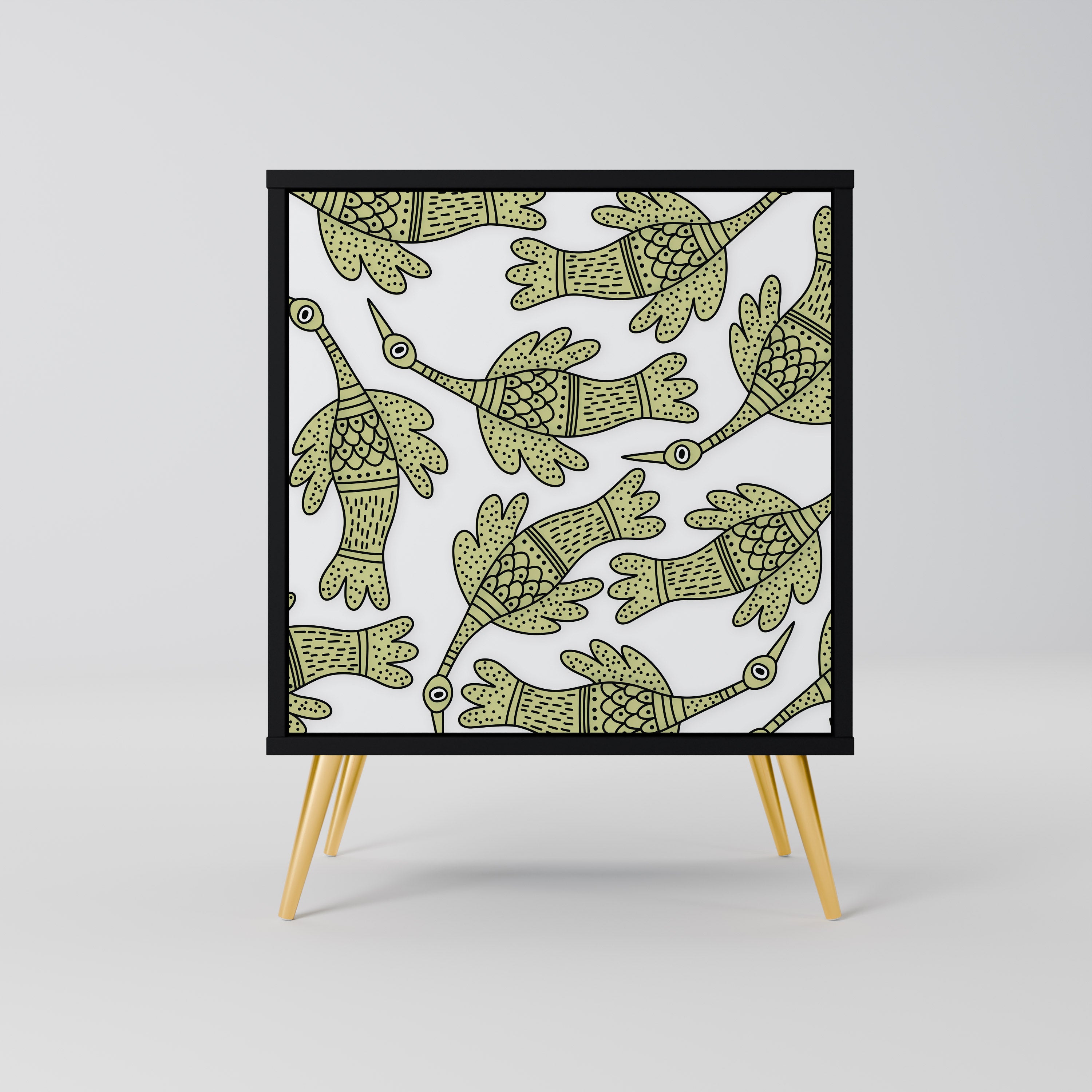 SEEDLING SONGBIRD Komoda 1-drzwiowa korpus Czarny