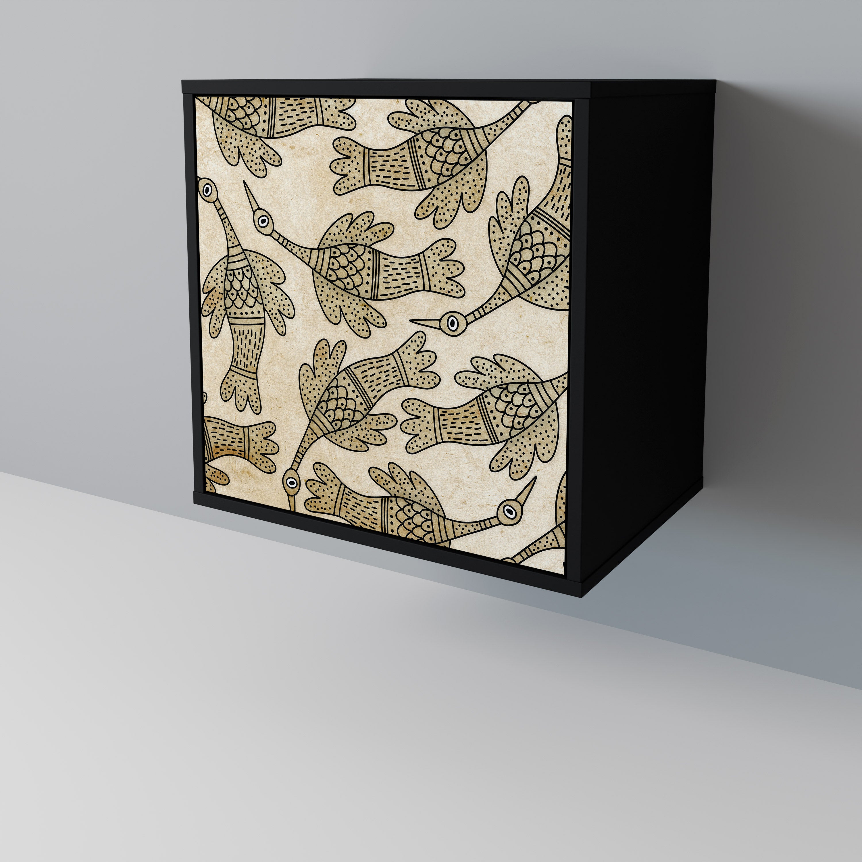 ALMONDINE SONGBIRD Komoda 1-drzwiowa korpus Czarny