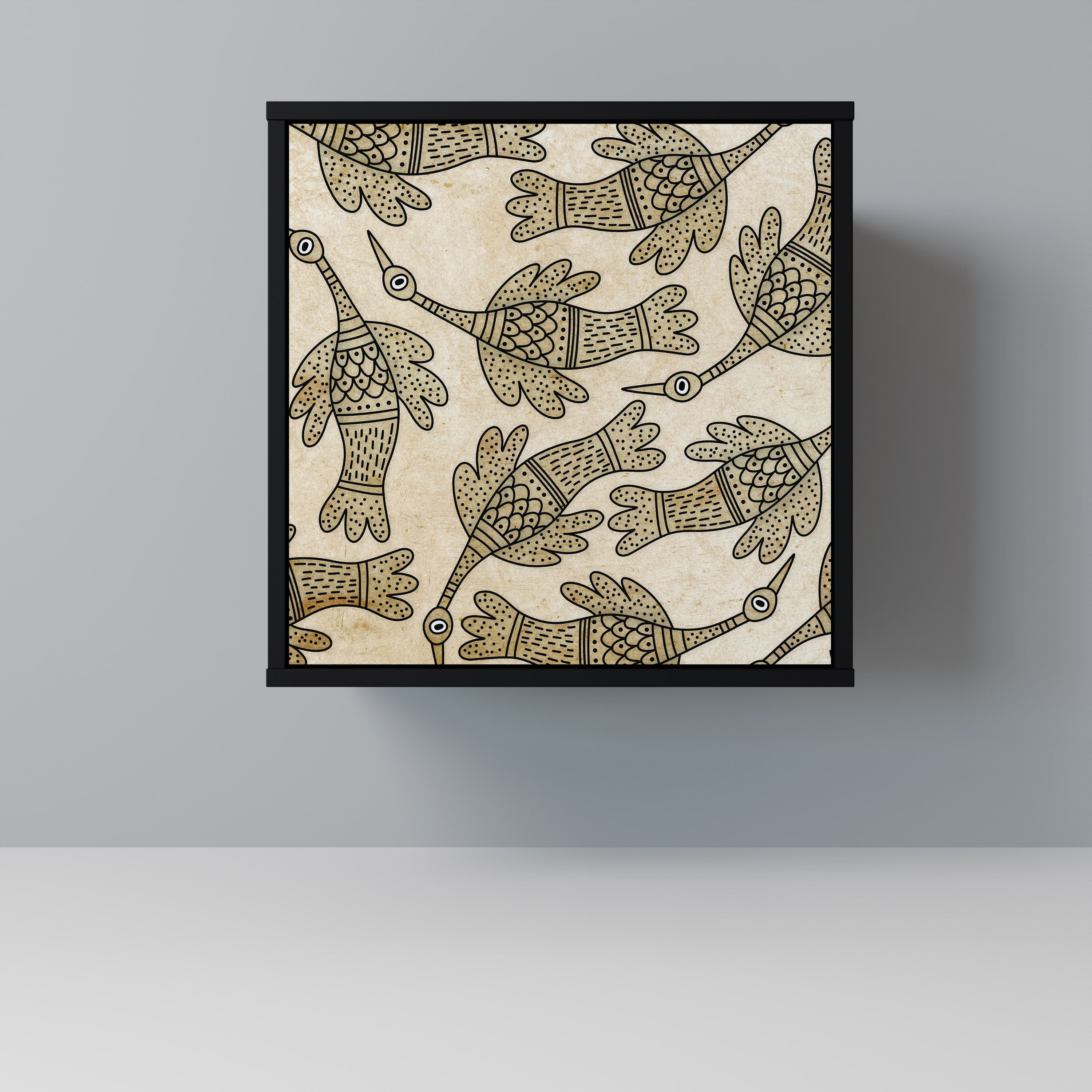 ALMONDINE SONGBIRD Komoda 1-drzwiowa korpus Czarny