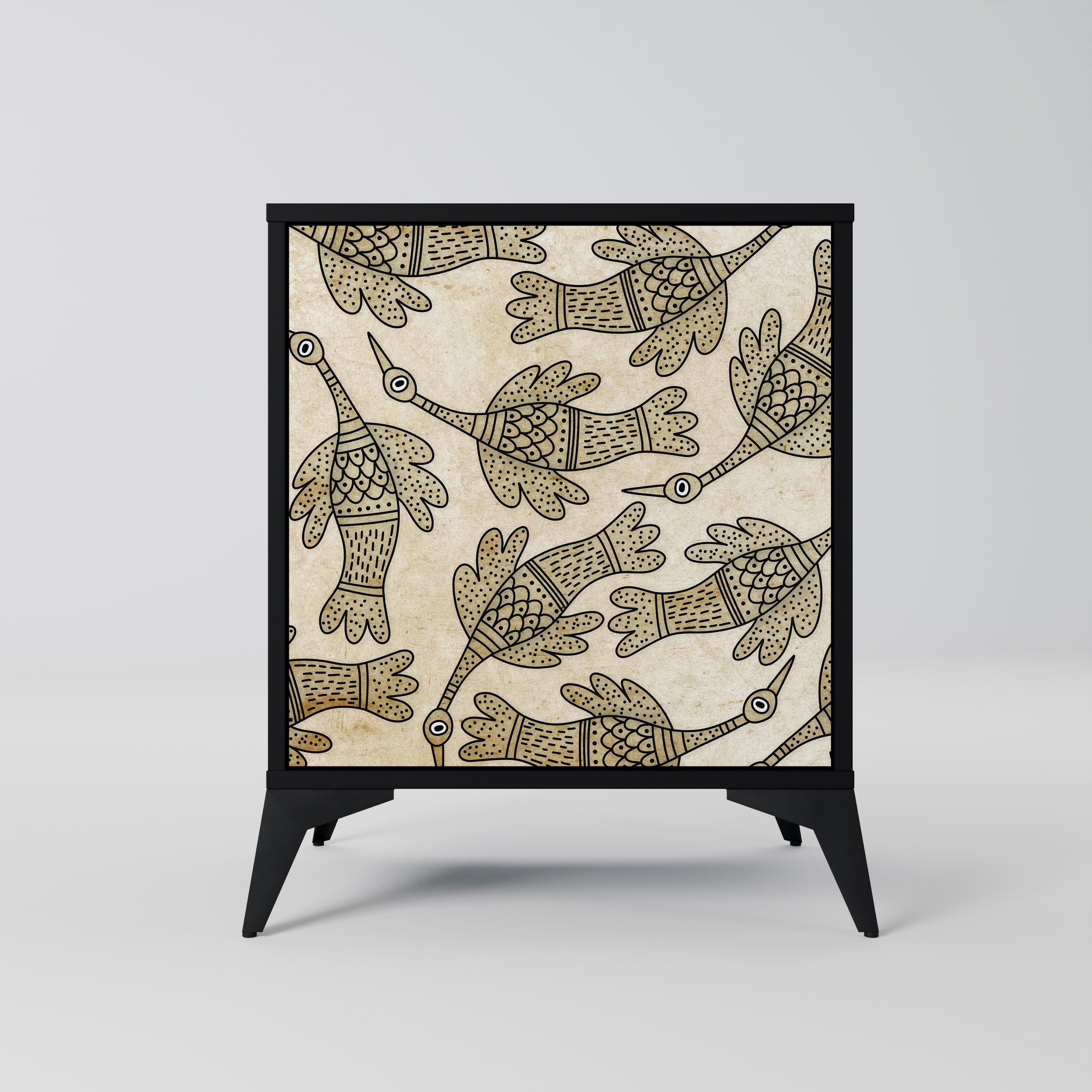 ALMONDINE SONGBIRD Komoda 1-drzwiowa korpus Czarny