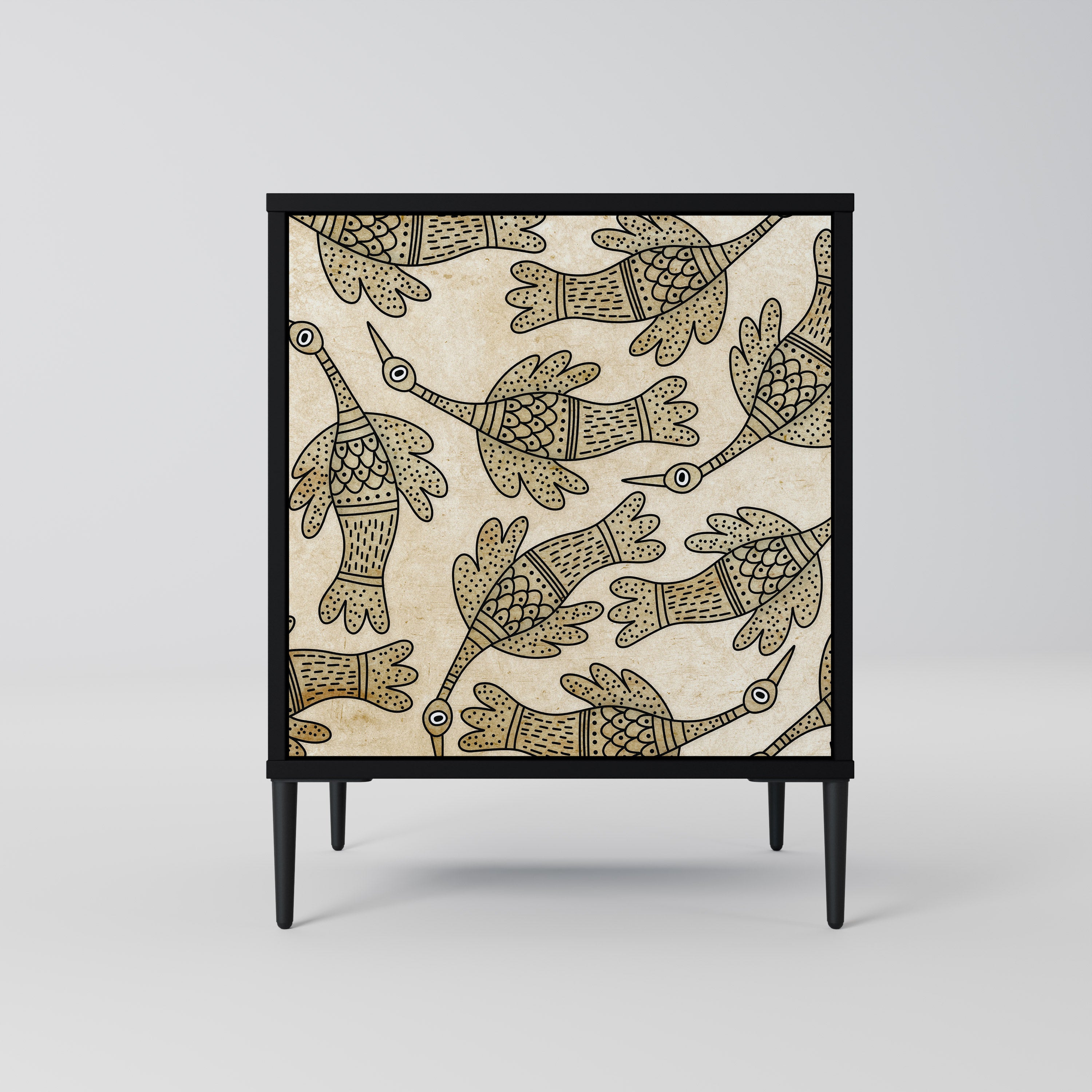 ALMONDINE SONGBIRD Komoda 1-drzwiowa korpus Czarny