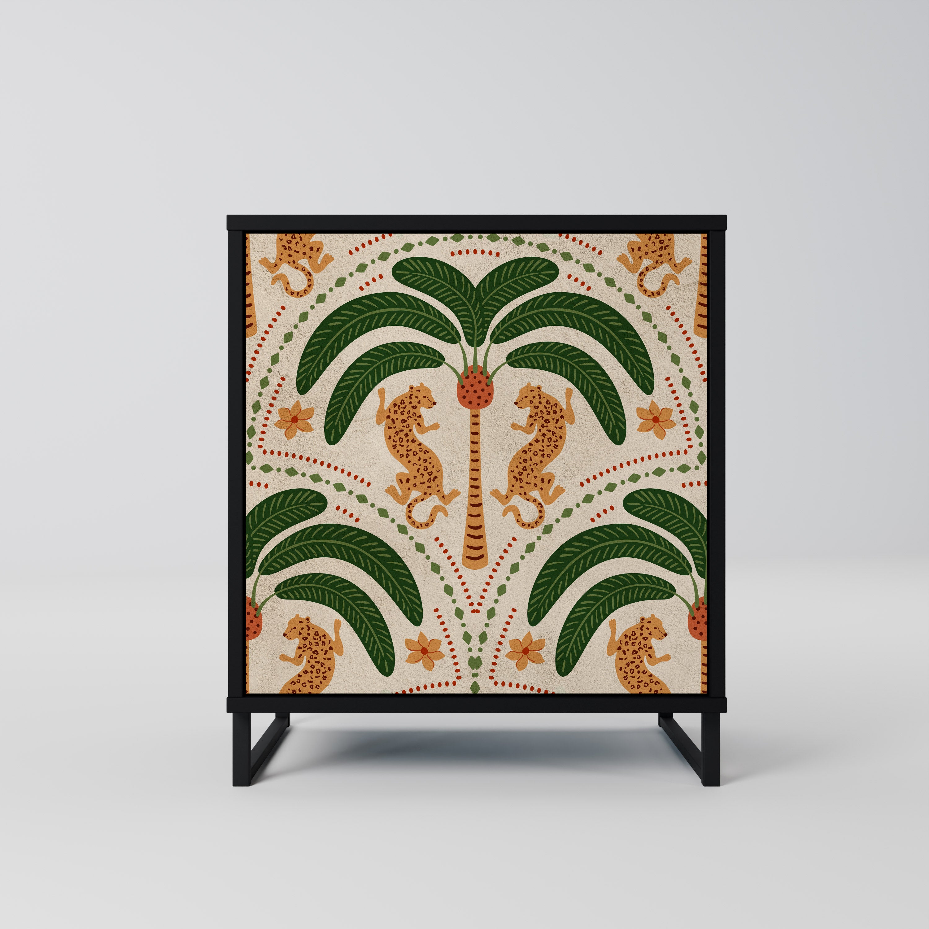 DANCING PREDATORS Komoda 1-drzwiowa korpus Czarny