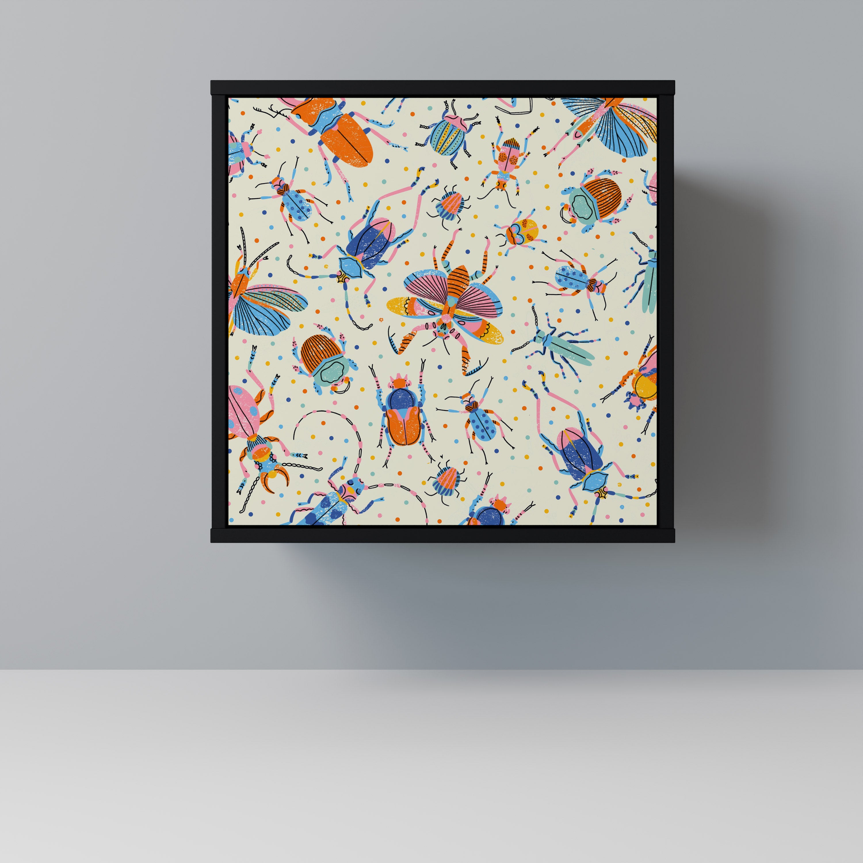 COLORFUL INSECTS Komoda 1-drzwiowa korpus Czarny