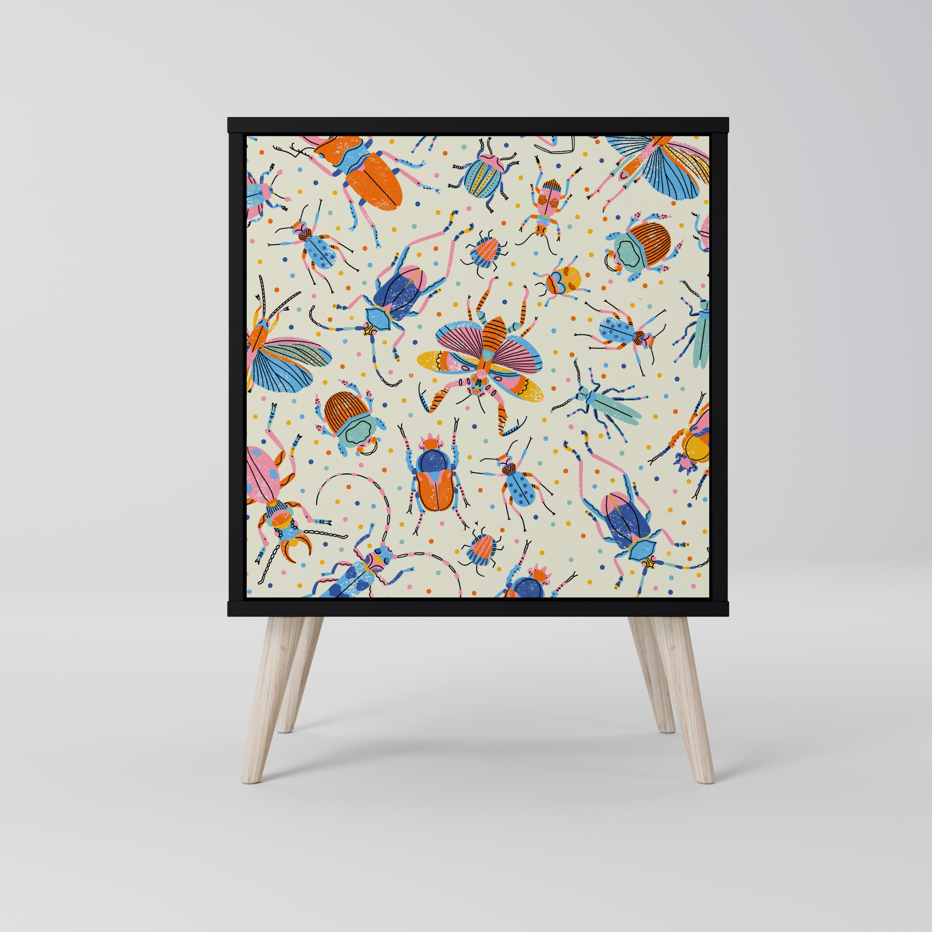 COLORFUL INSECTS Komoda 1-drzwiowa korpus Czarny