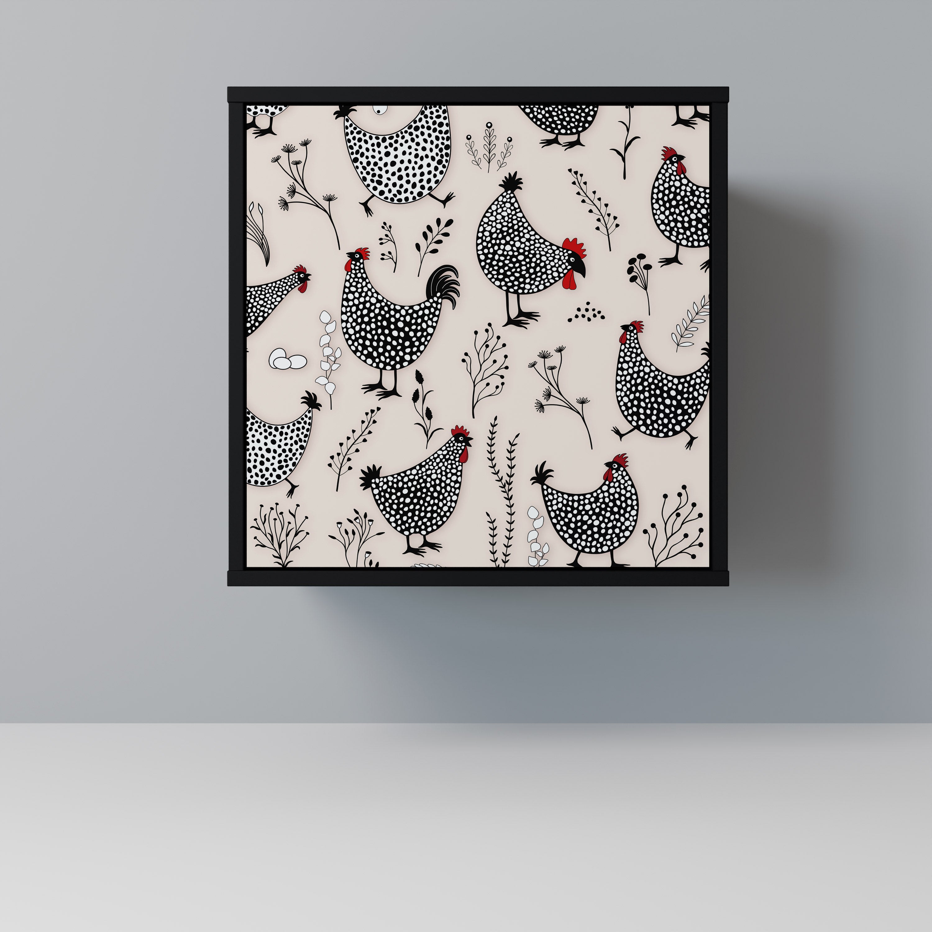 HAPPY HENS Komoda 1-drzwiowa korpus Czarny