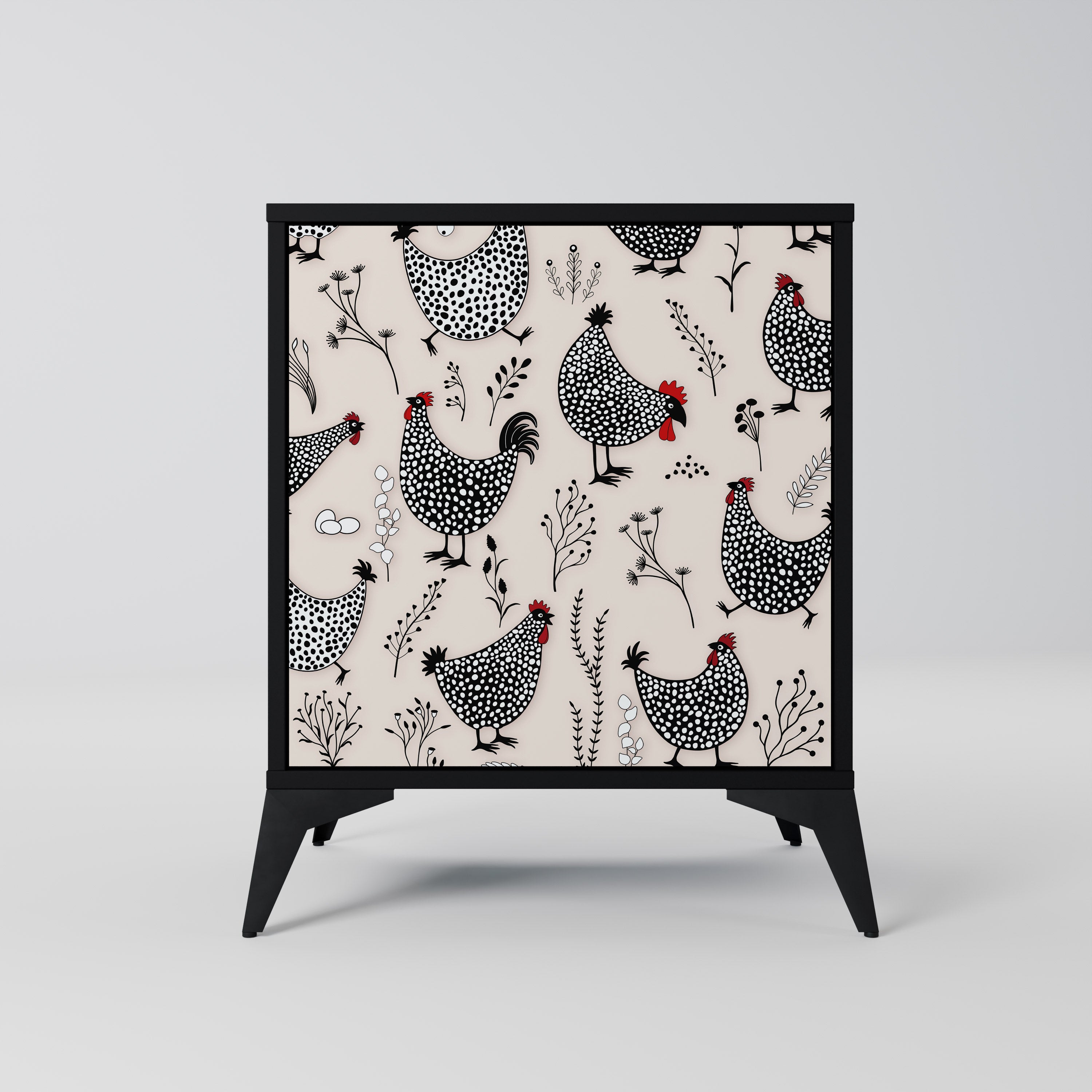 HAPPY HENS Komoda 1-drzwiowa korpus Czarny