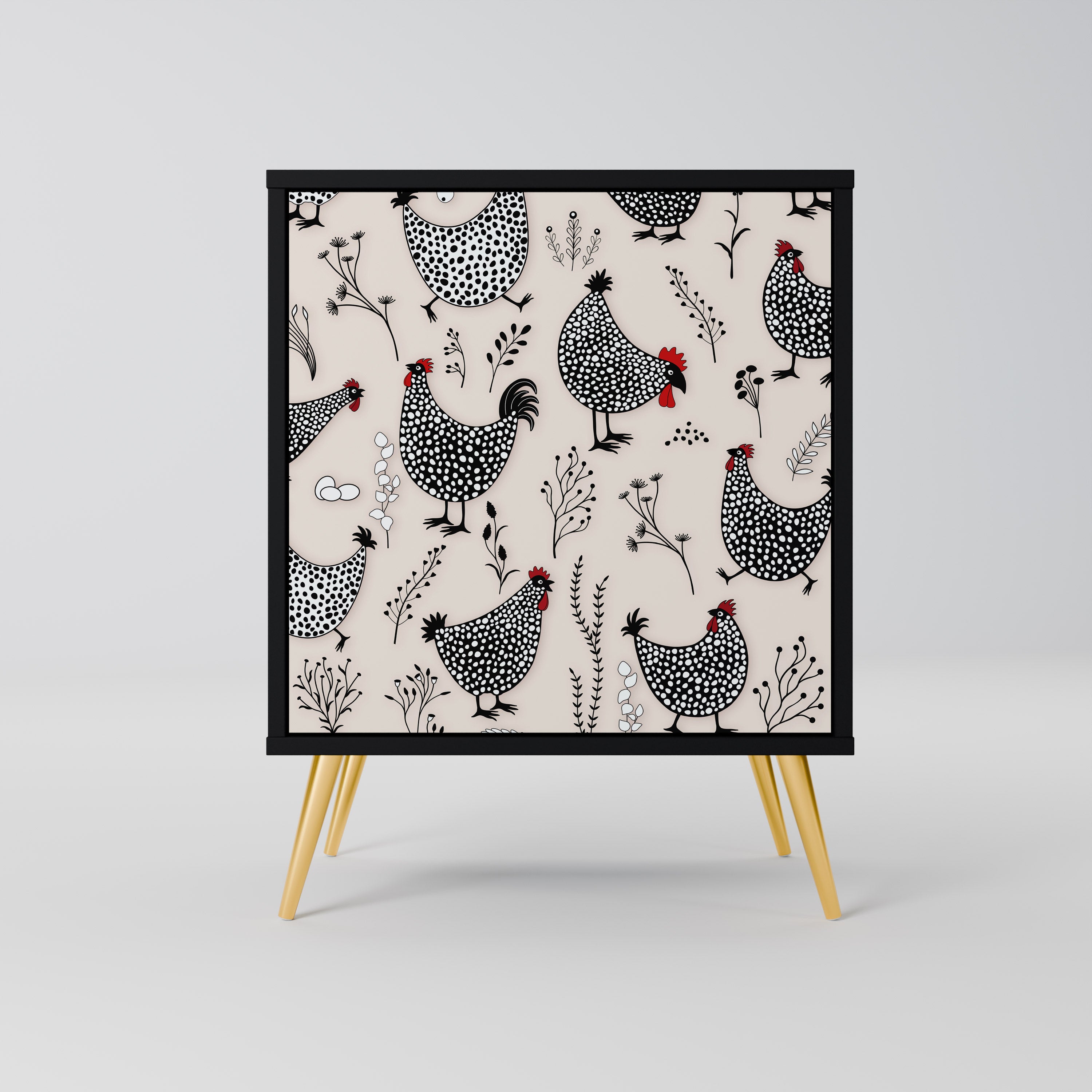 HAPPY HENS Komoda 1-drzwiowa korpus Czarny