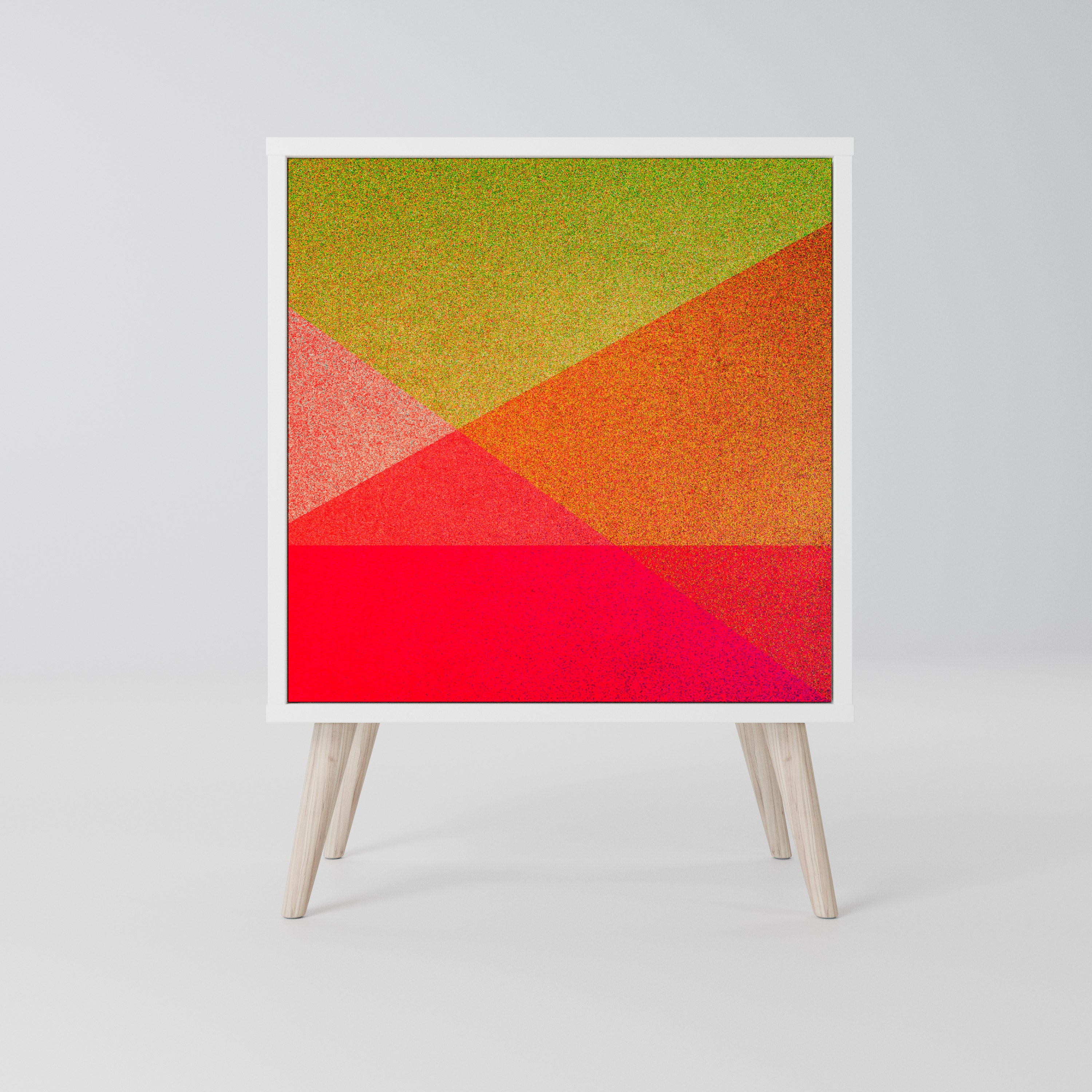 VIVID GEOMETRY Komoda 1-drzwiowa korpus Biały