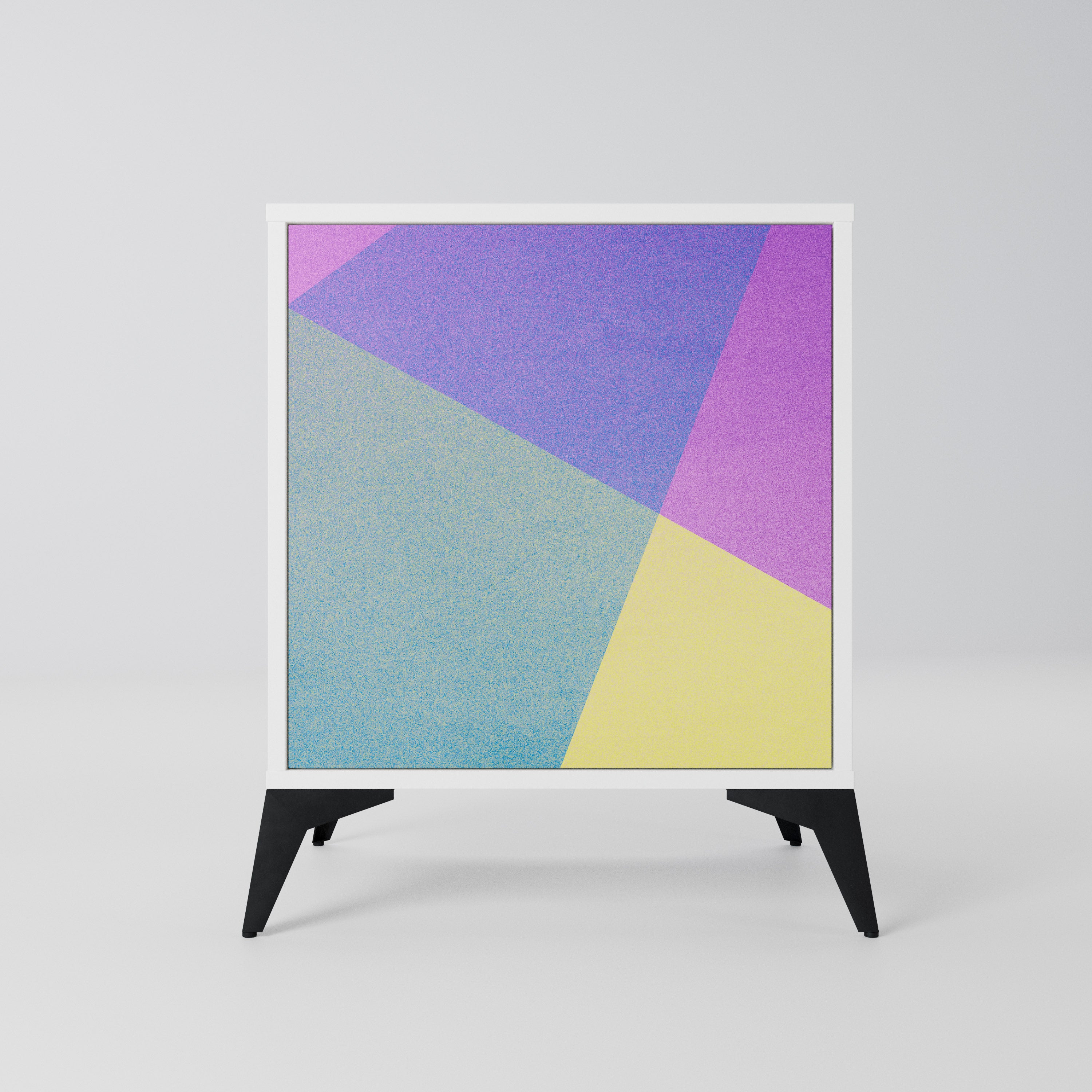 BRIGHT GEOMETRY Komoda 1-drzwiowa korpus Biały