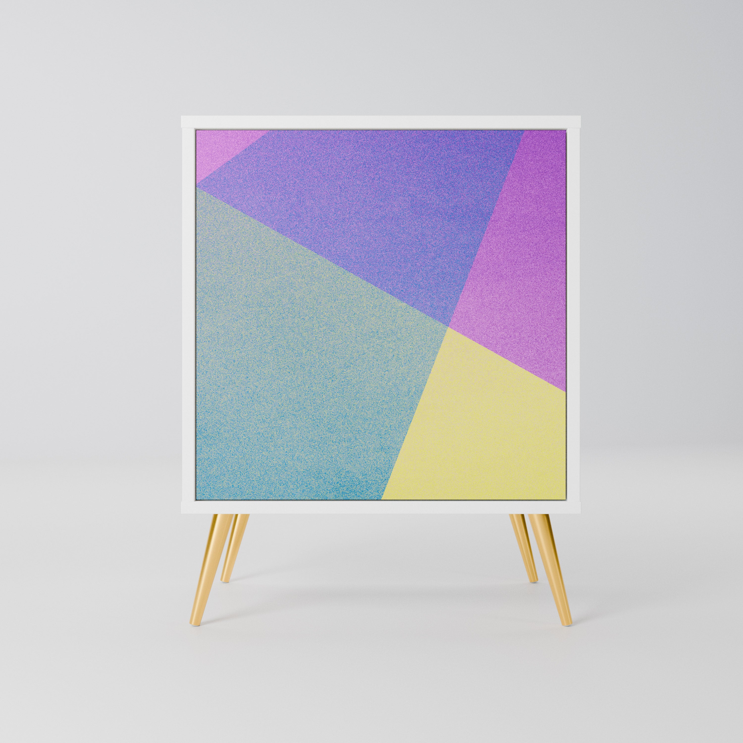 BRIGHT GEOMETRY Komoda 1-drzwiowa korpus Biały