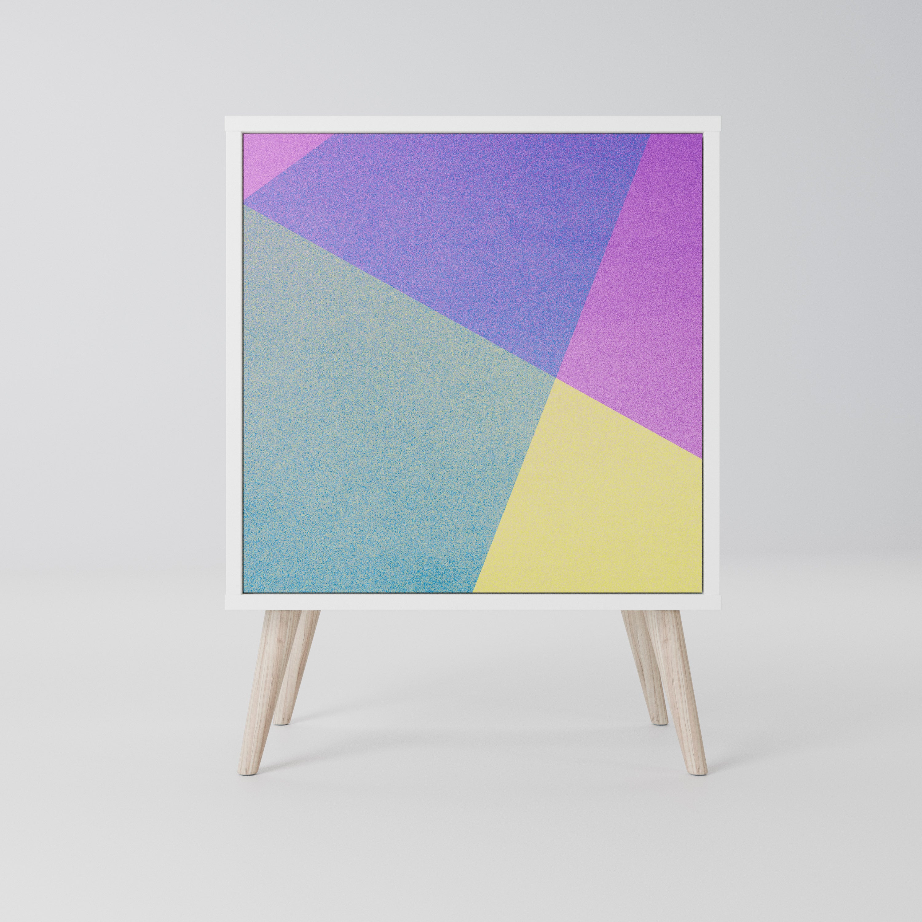 BRIGHT GEOMETRY Komoda 1-drzwiowa korpus Biały