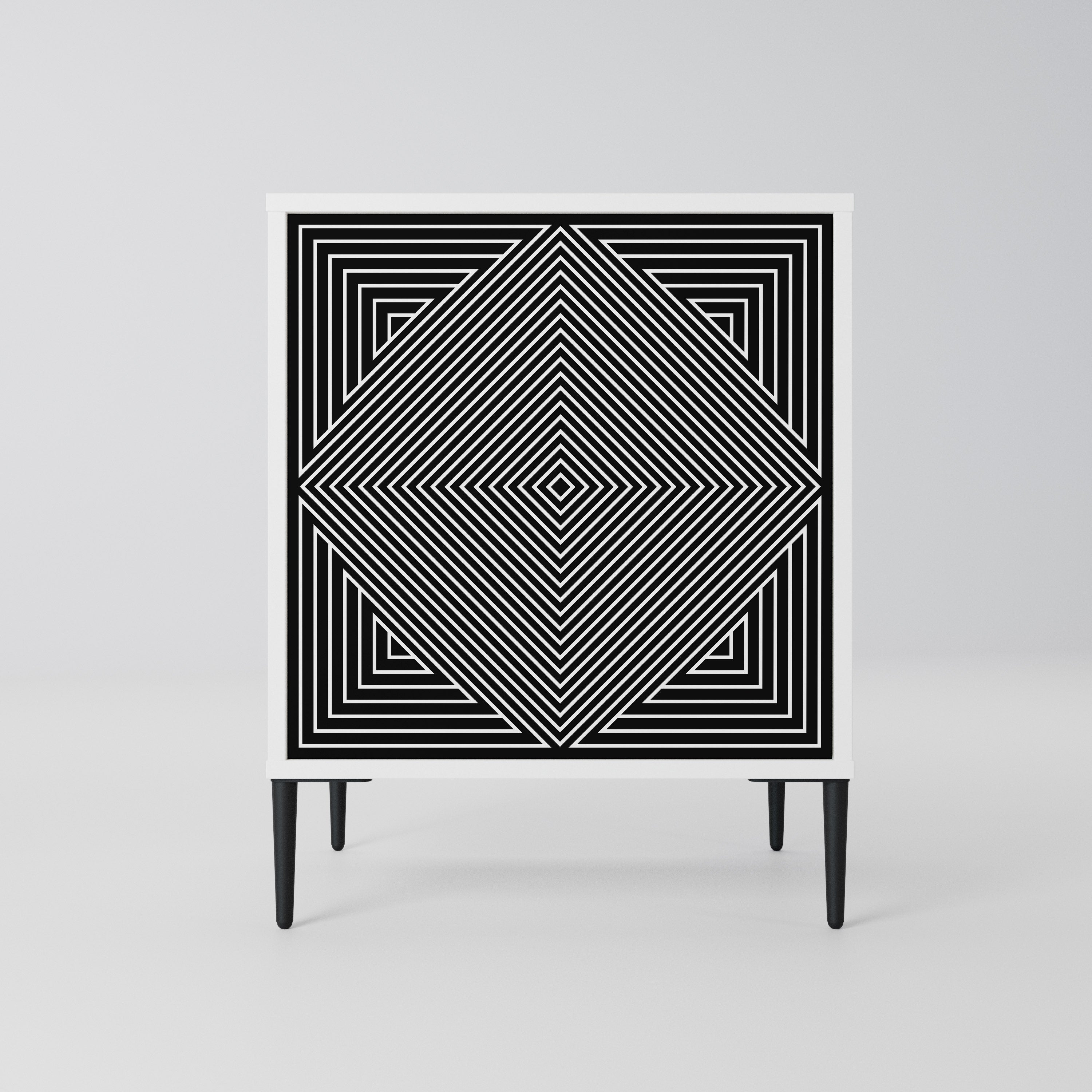 POLYGON ILLUSION Komoda 1-drzwiowa korpus Biały