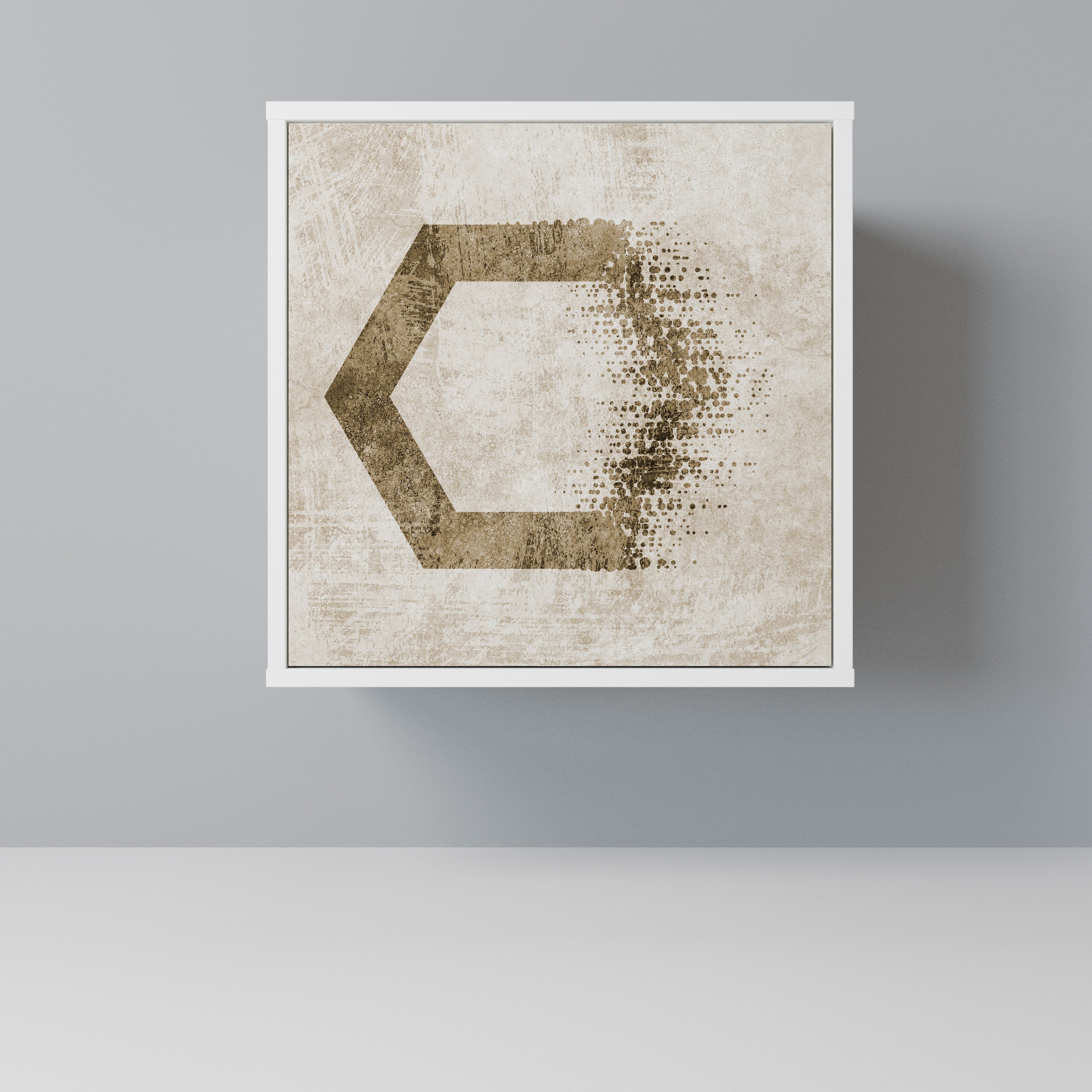 HEXAGONAL SHAPES Komoda 1-drzwiowa korpus Biały