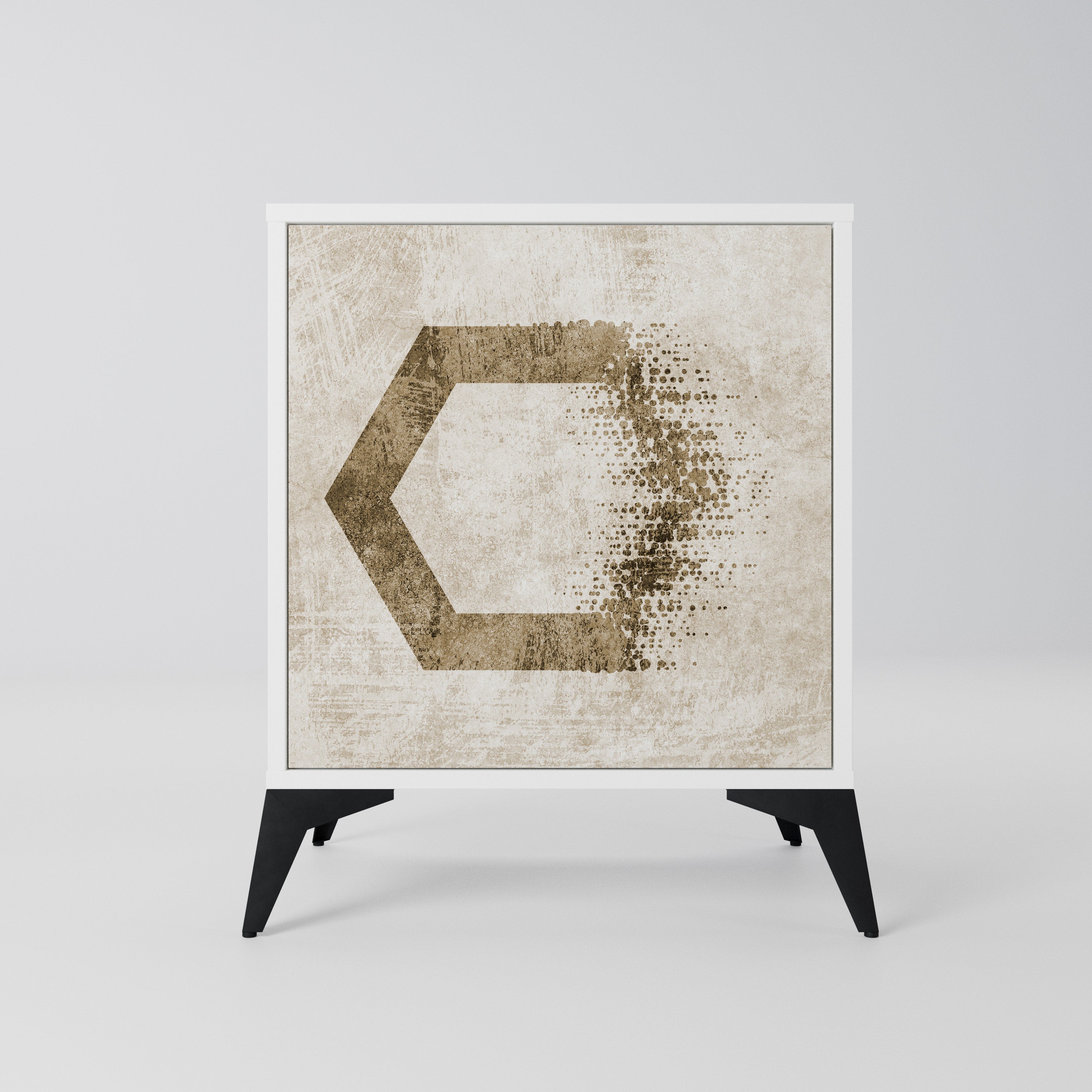 HEXAGONAL SHAPES Komoda 1-drzwiowa korpus Biały