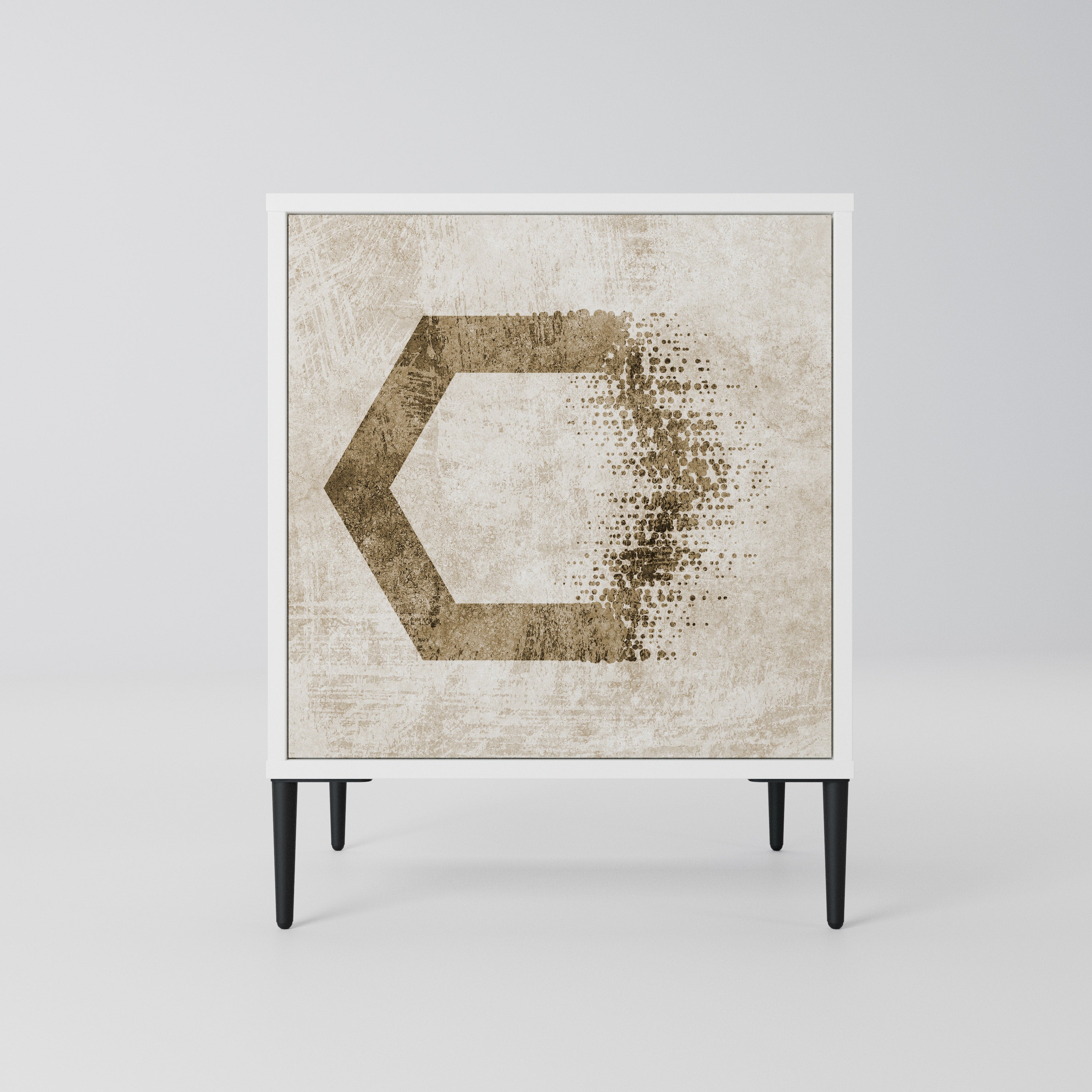 HEXAGONAL SHAPES Komoda 1-drzwiowa korpus Biały