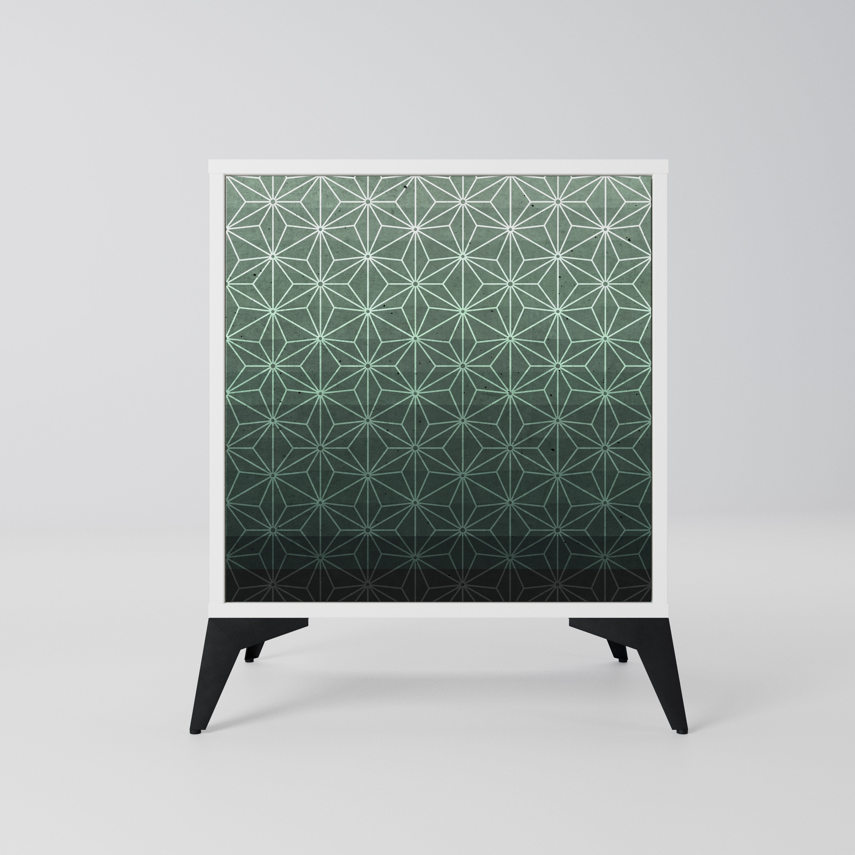 ORNAMENTAL GLIMMER Komoda 1-drzwiowa korpus Biały