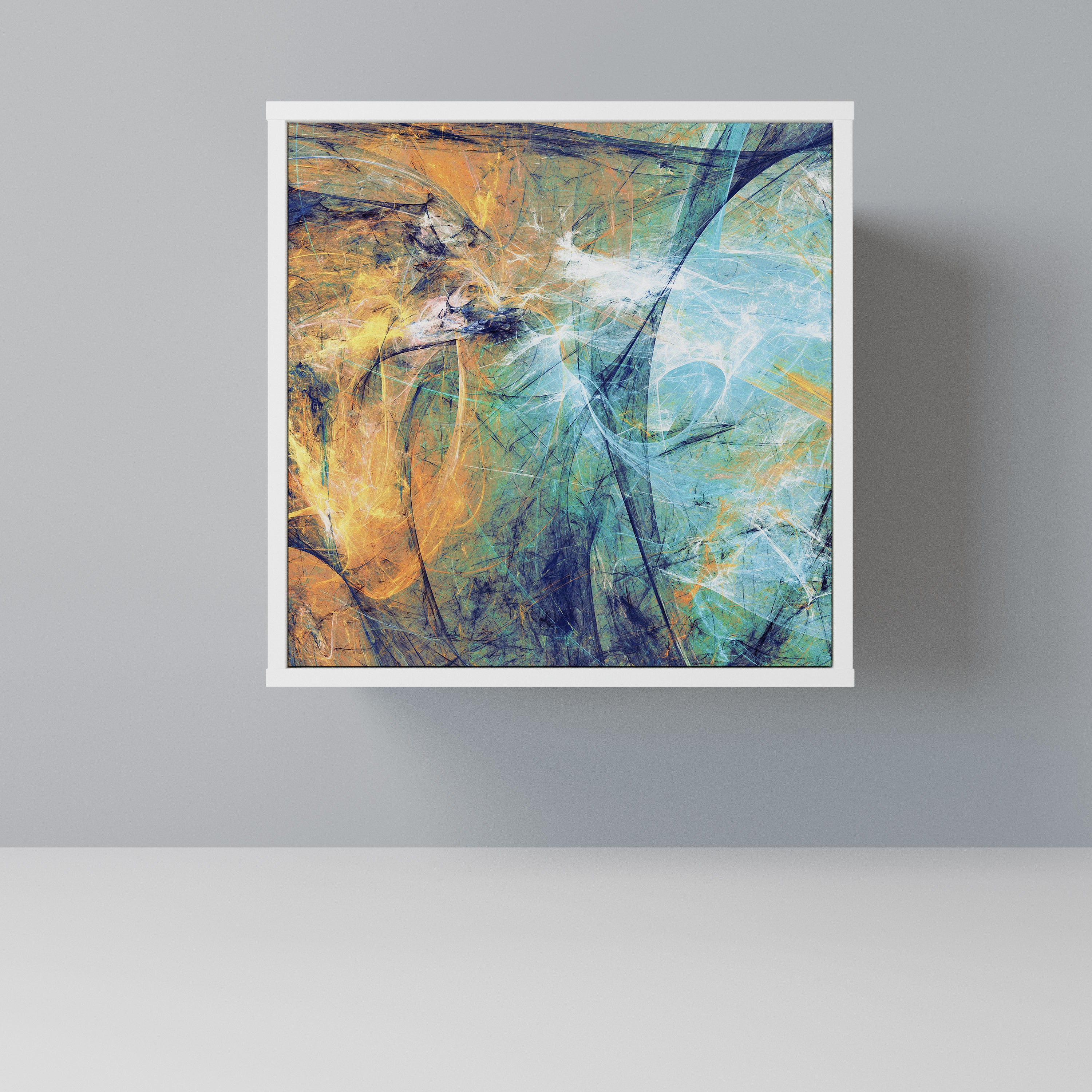 ABSTRACT THOUGHTS Komoda 1-drzwiowa korpus Biały