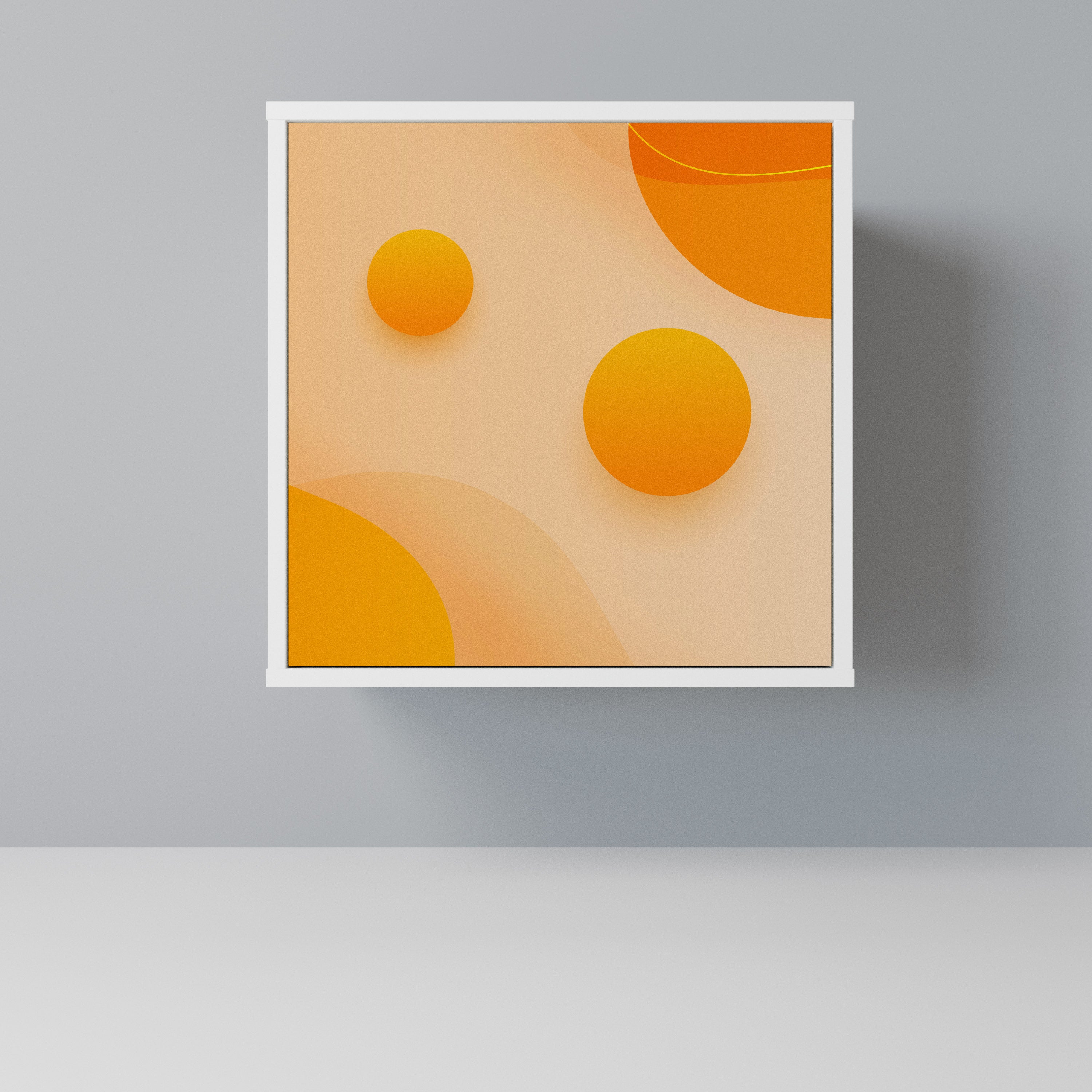 ORANGE ARRANGEMENT Komoda 1-drzwiowa korpus Biały
