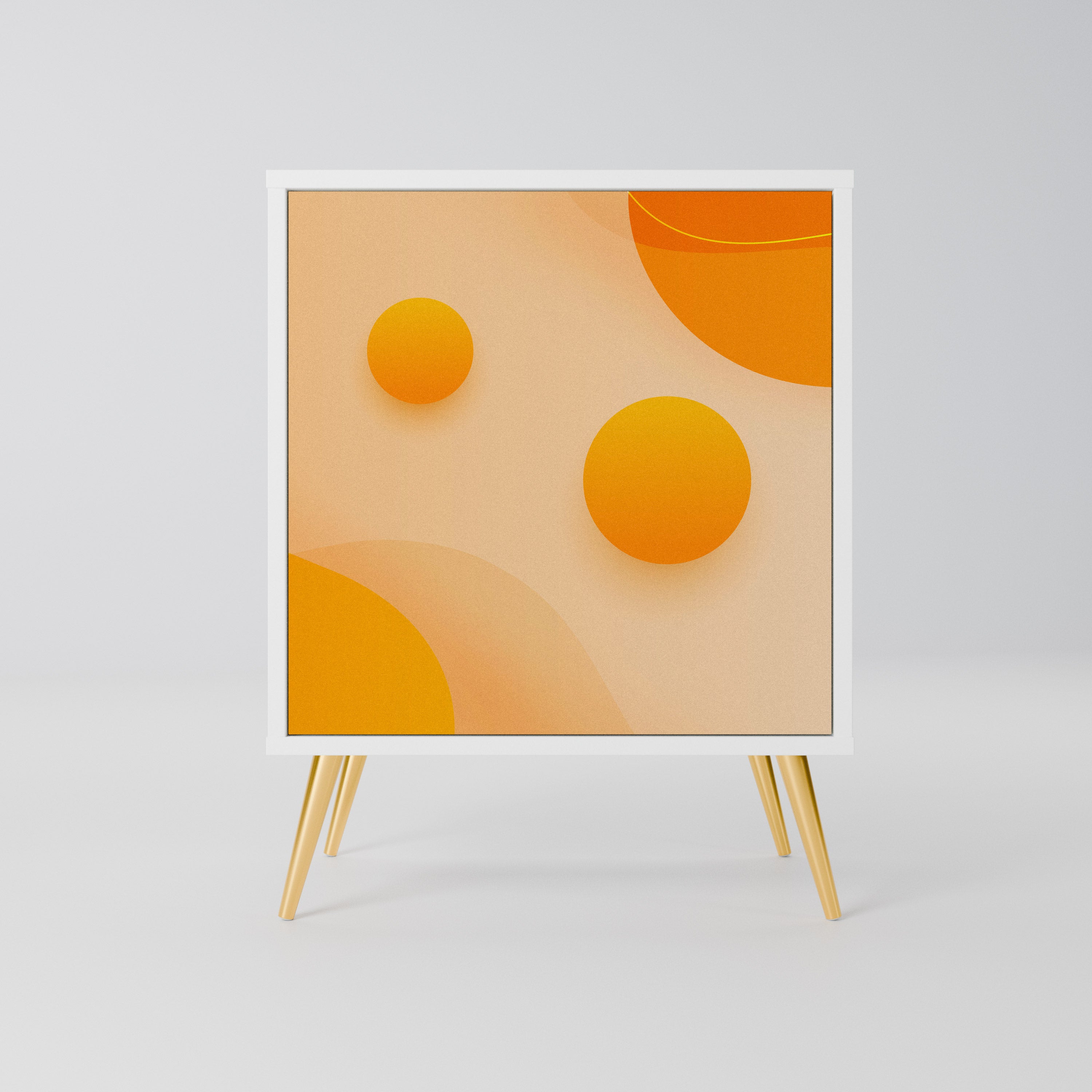 ORANGE ARRANGEMENT Komoda 1-drzwiowa korpus Biały