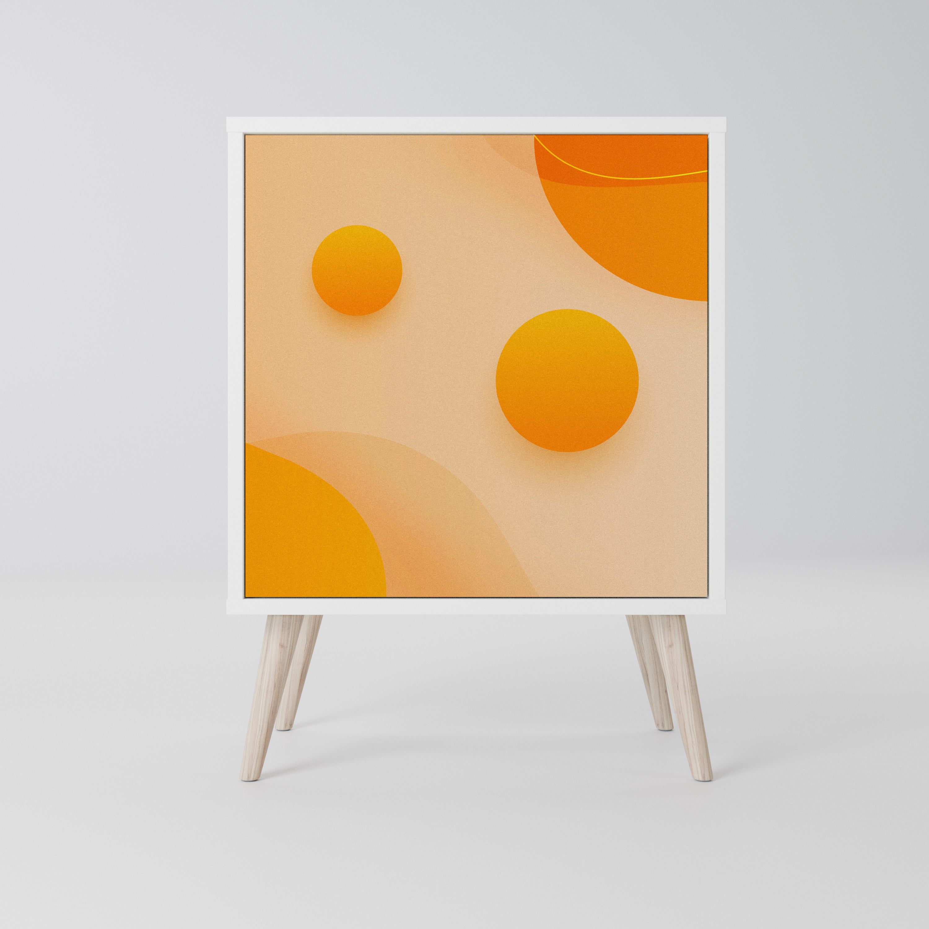 ORANGE ARRANGEMENT Komoda 1-drzwiowa korpus Biały