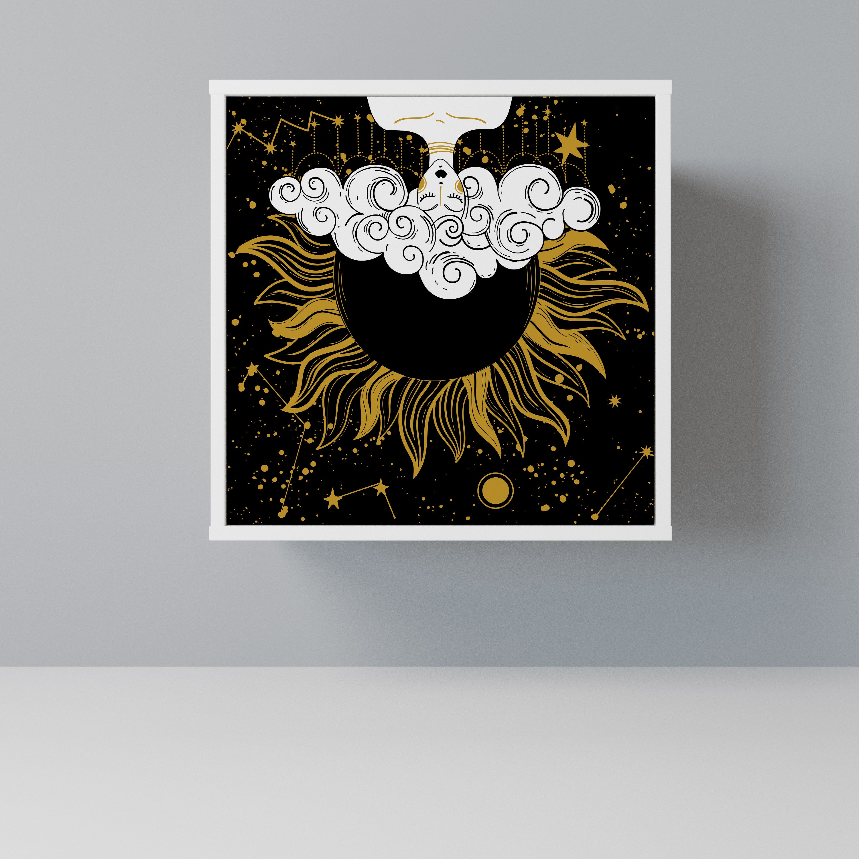 STELLAR CONSTELLATIONS Komoda 1-drzwiowa korpus Biały
