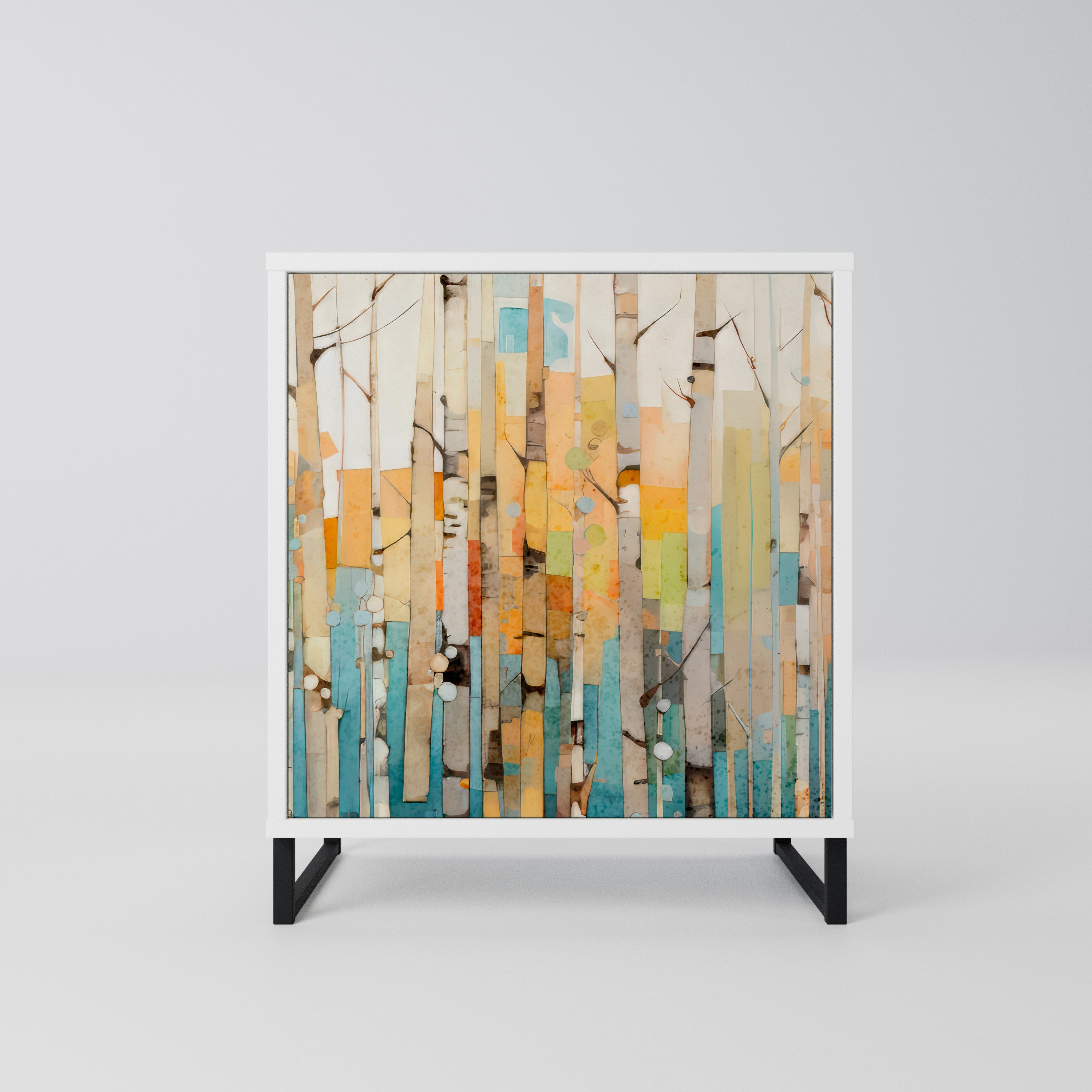BIRCH KALEIDOSCOPE Komoda 1-drzwiowa korpus Biały