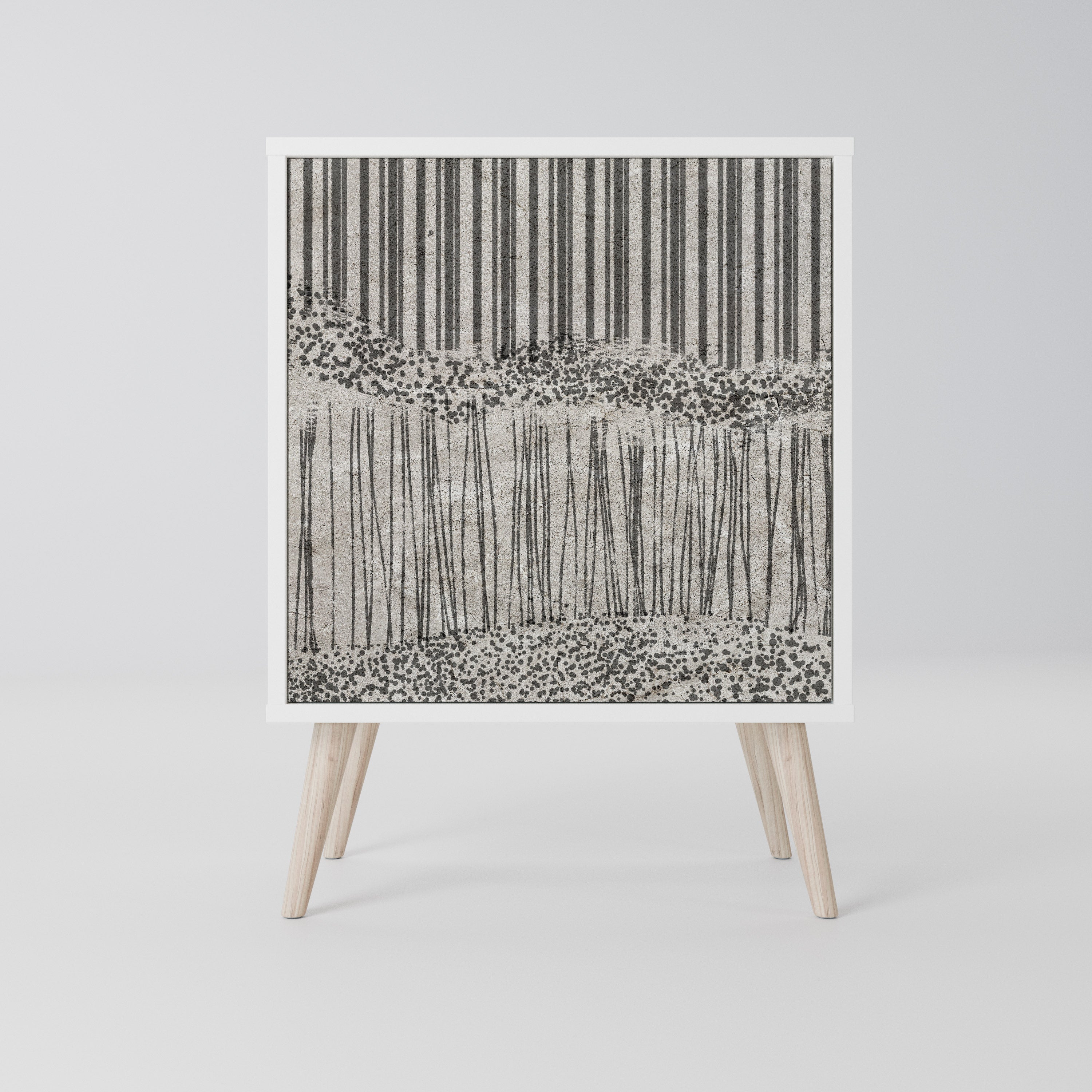 GRAIN LINES Komoda 1-drzwiowa korpus Biały