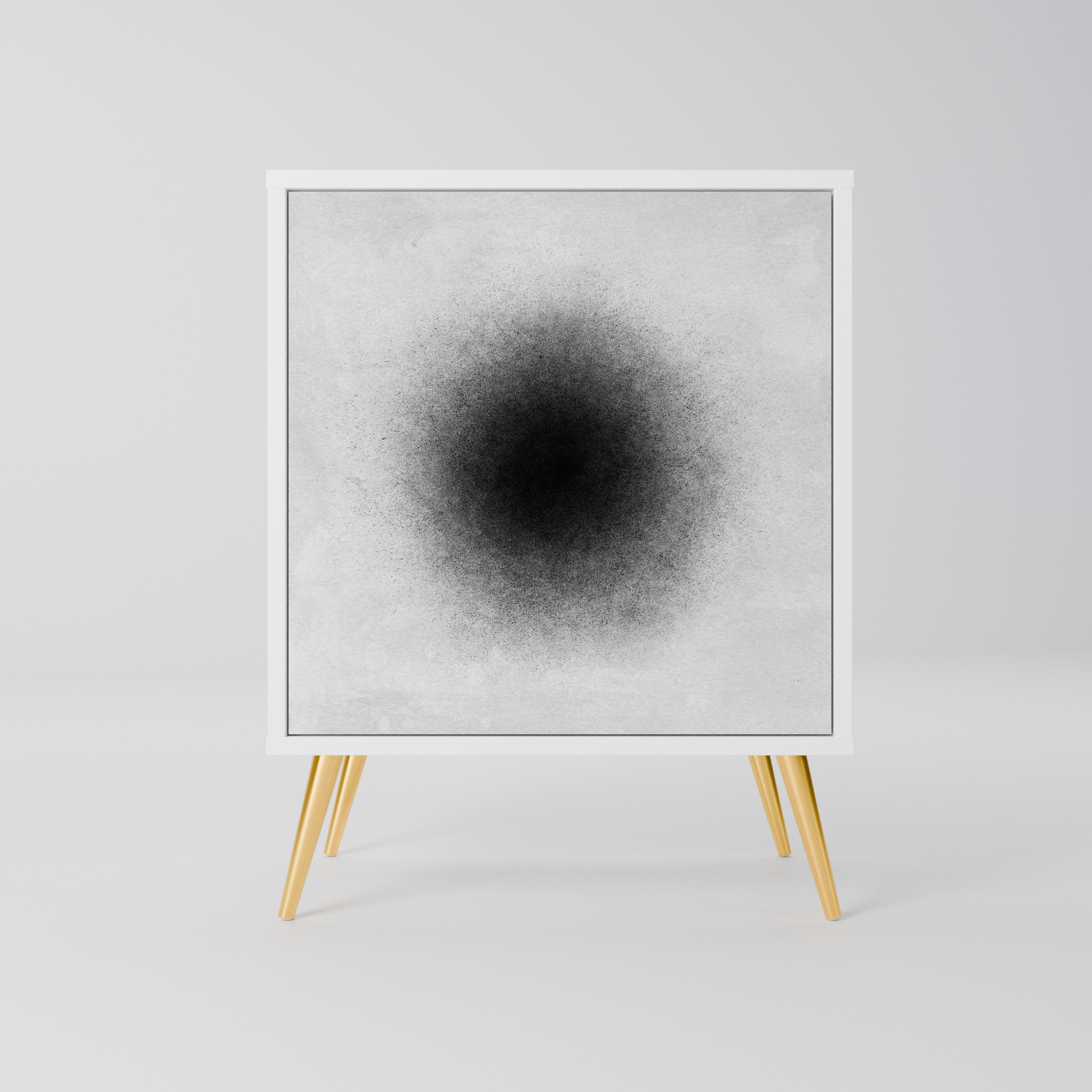 BLACK HOLE Komoda 1-drzwiowa korpus Biały