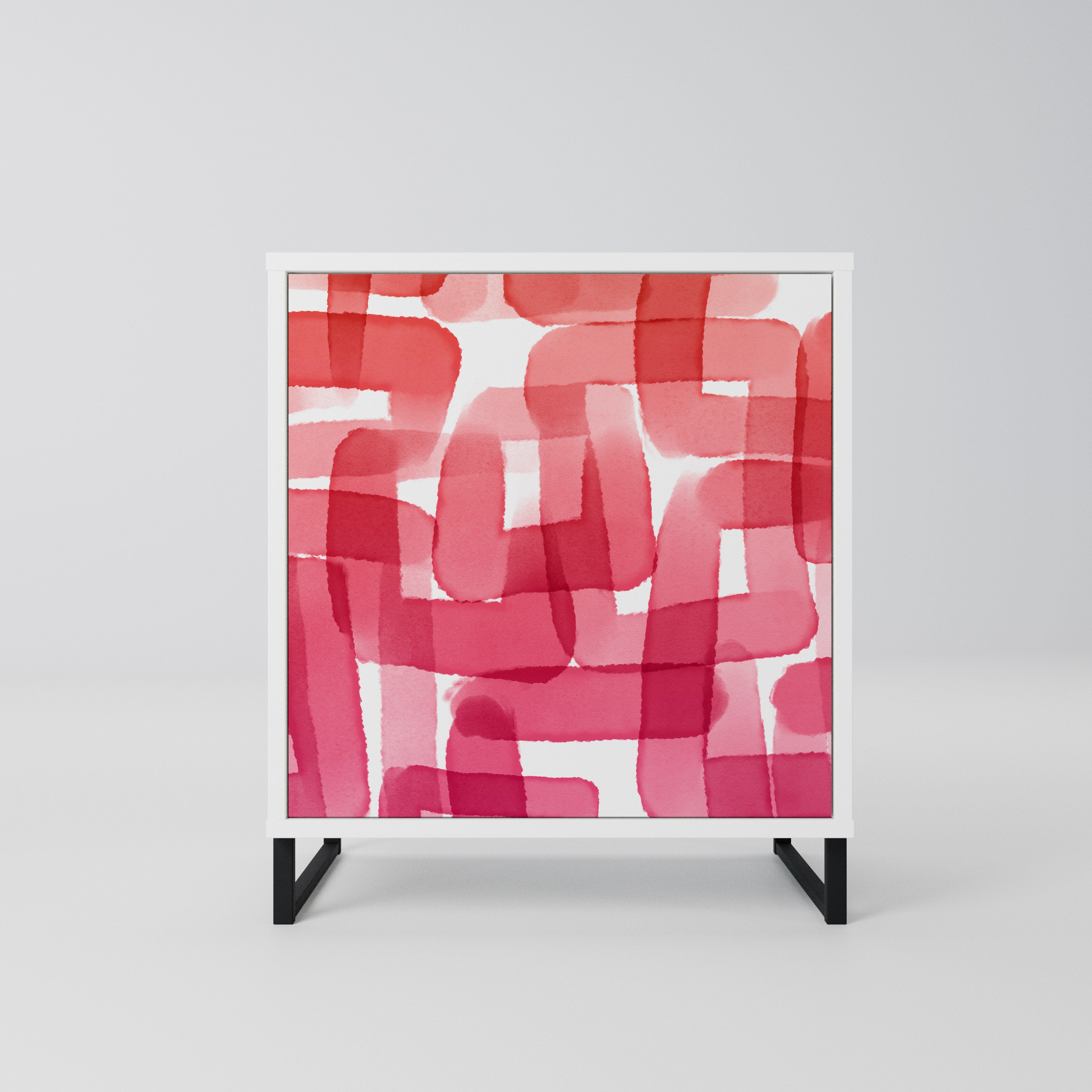 KALEIDOSCOPIC CUBISM Komoda 1-drzwiowa korpus Biały