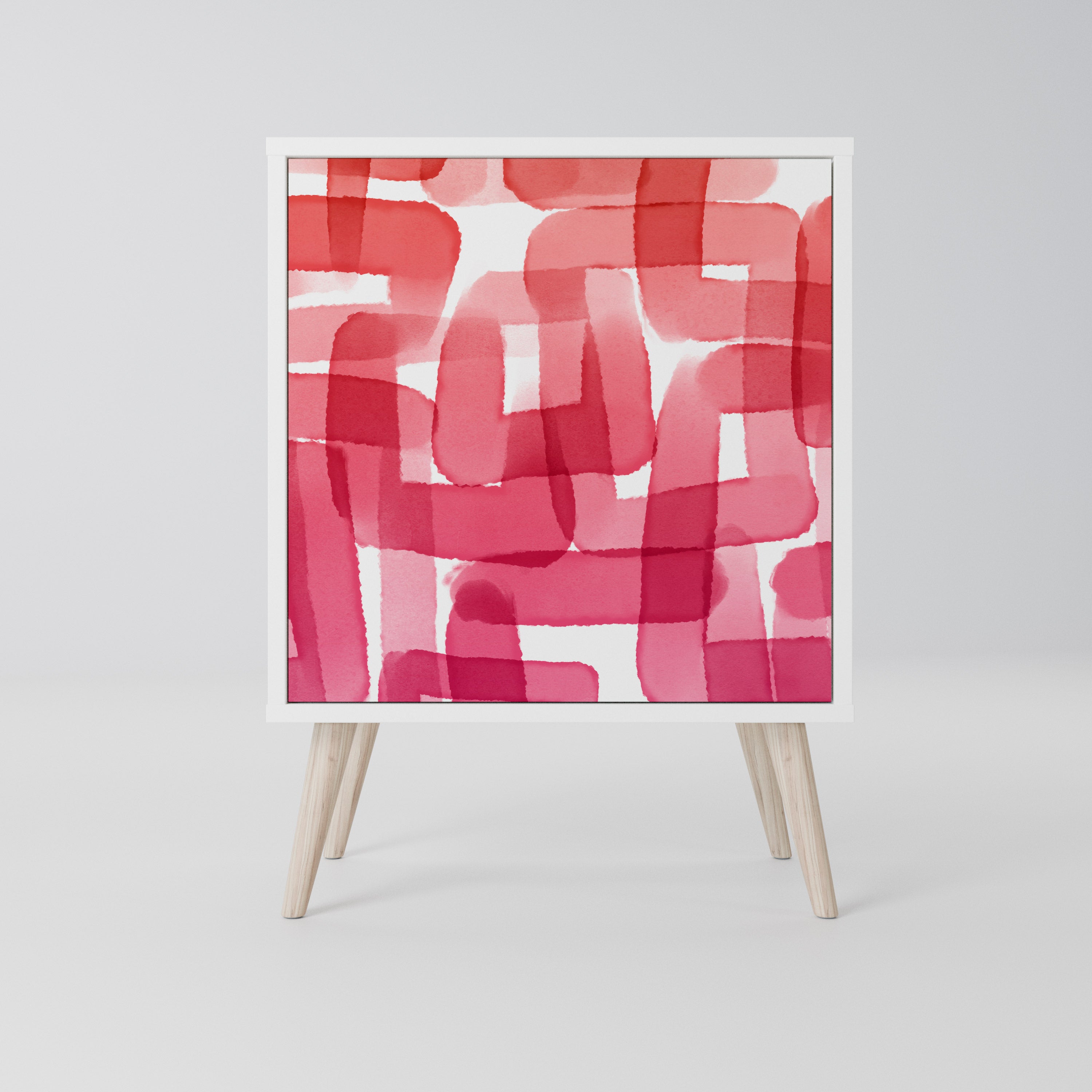 KALEIDOSCOPIC CUBISM Komoda 1-drzwiowa korpus Biały