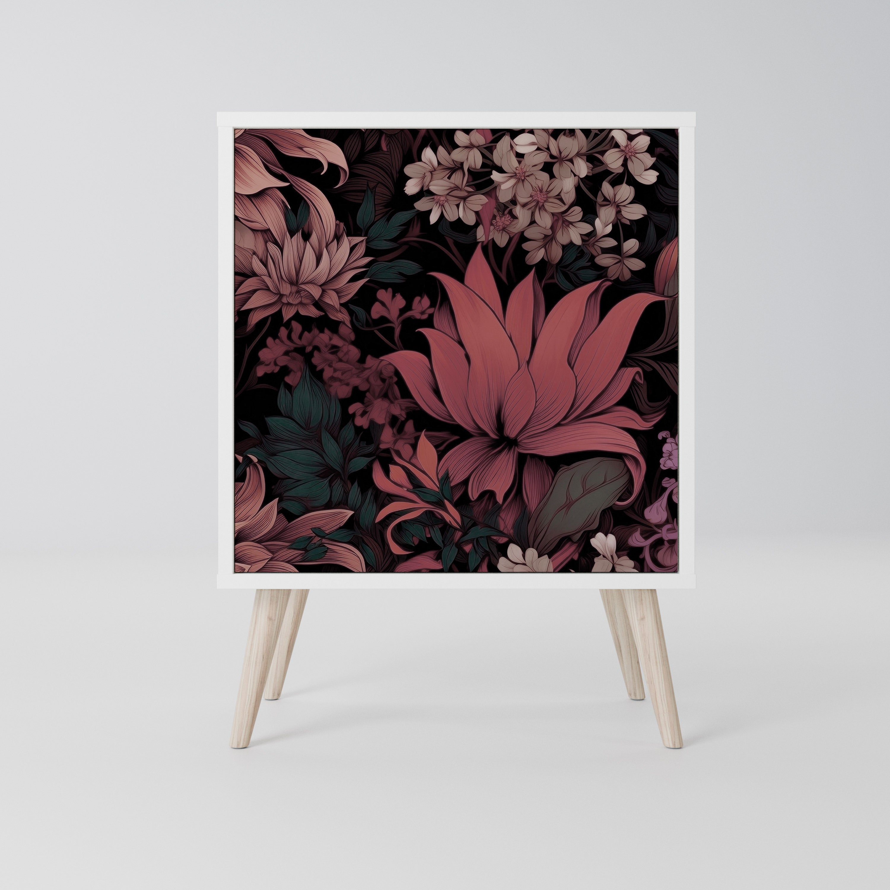FLORAL WHISPER Komoda 1-drzwiowa korpus Biały