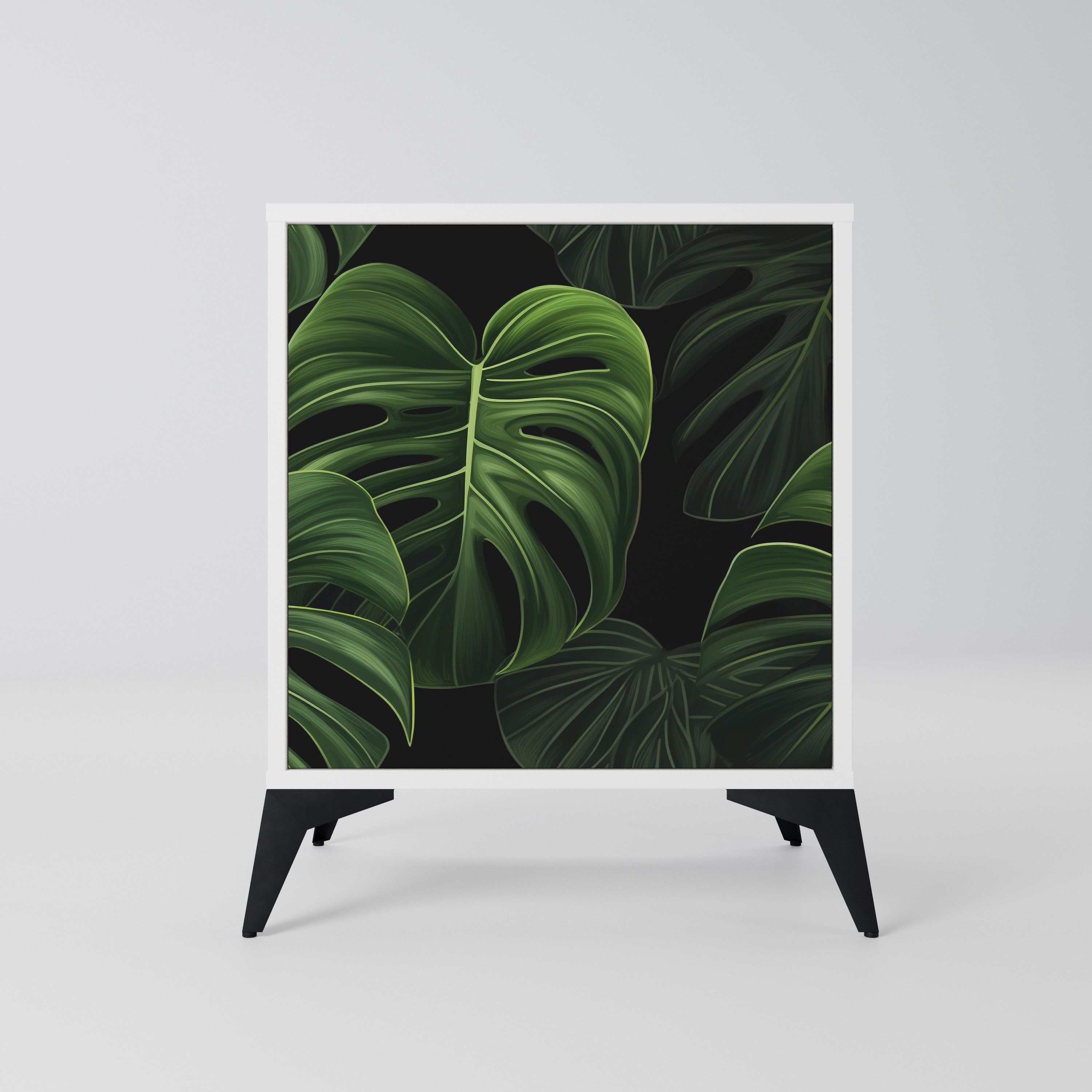 INFINITE MONSTERA Komoda 1-drzwiowa korpus Biały