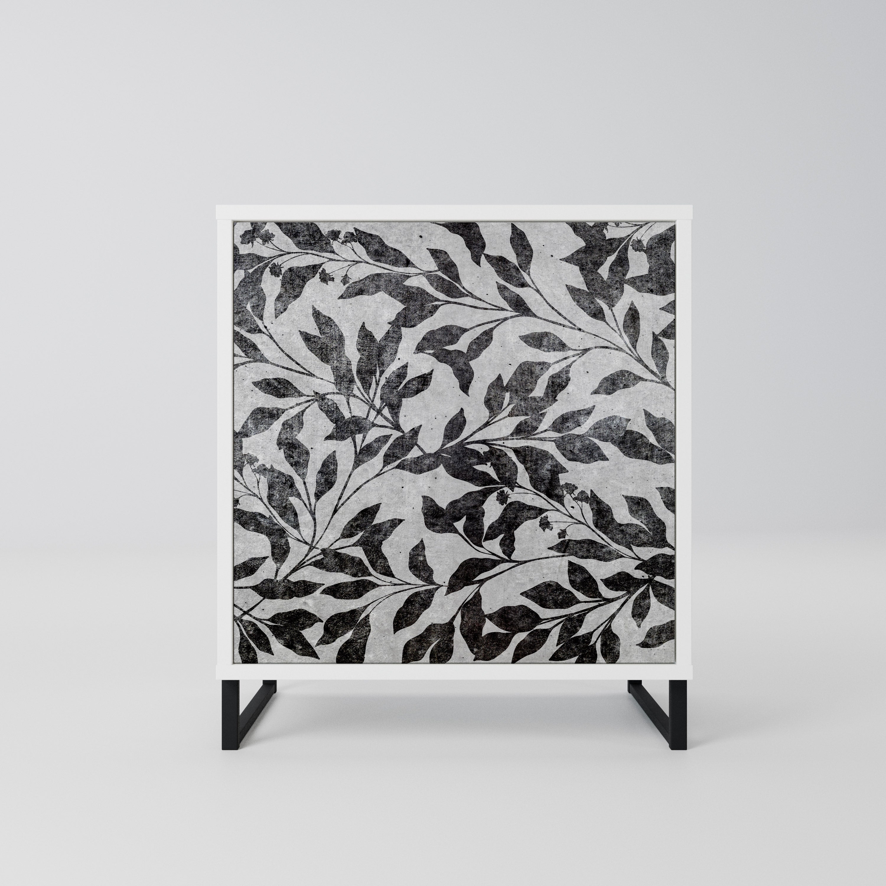 CHARCOAL SPROUT Komoda 1-drzwiowa korpus Biały