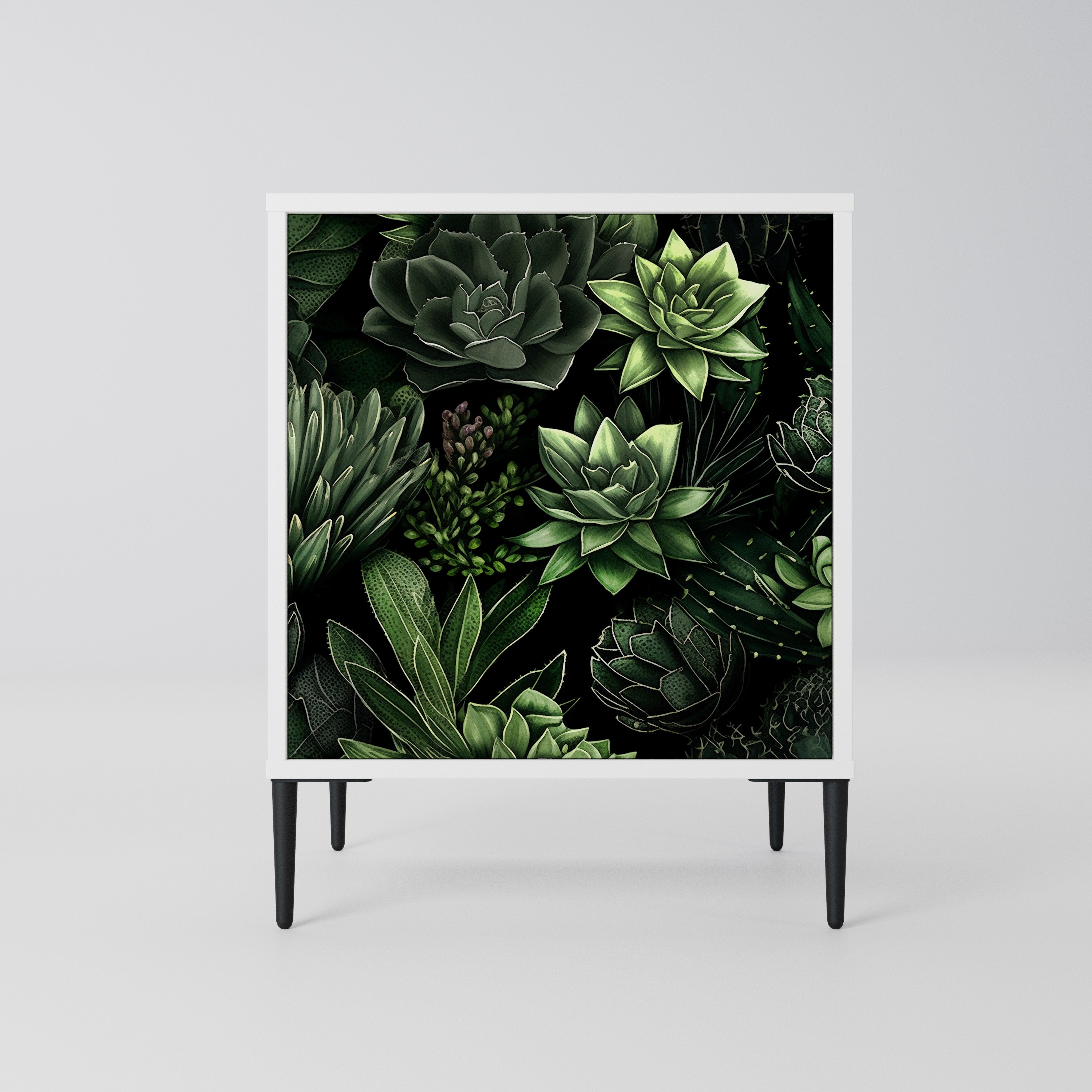 SUCCULENT JUNGLE Komoda 1-drzwiowa korpus Biały