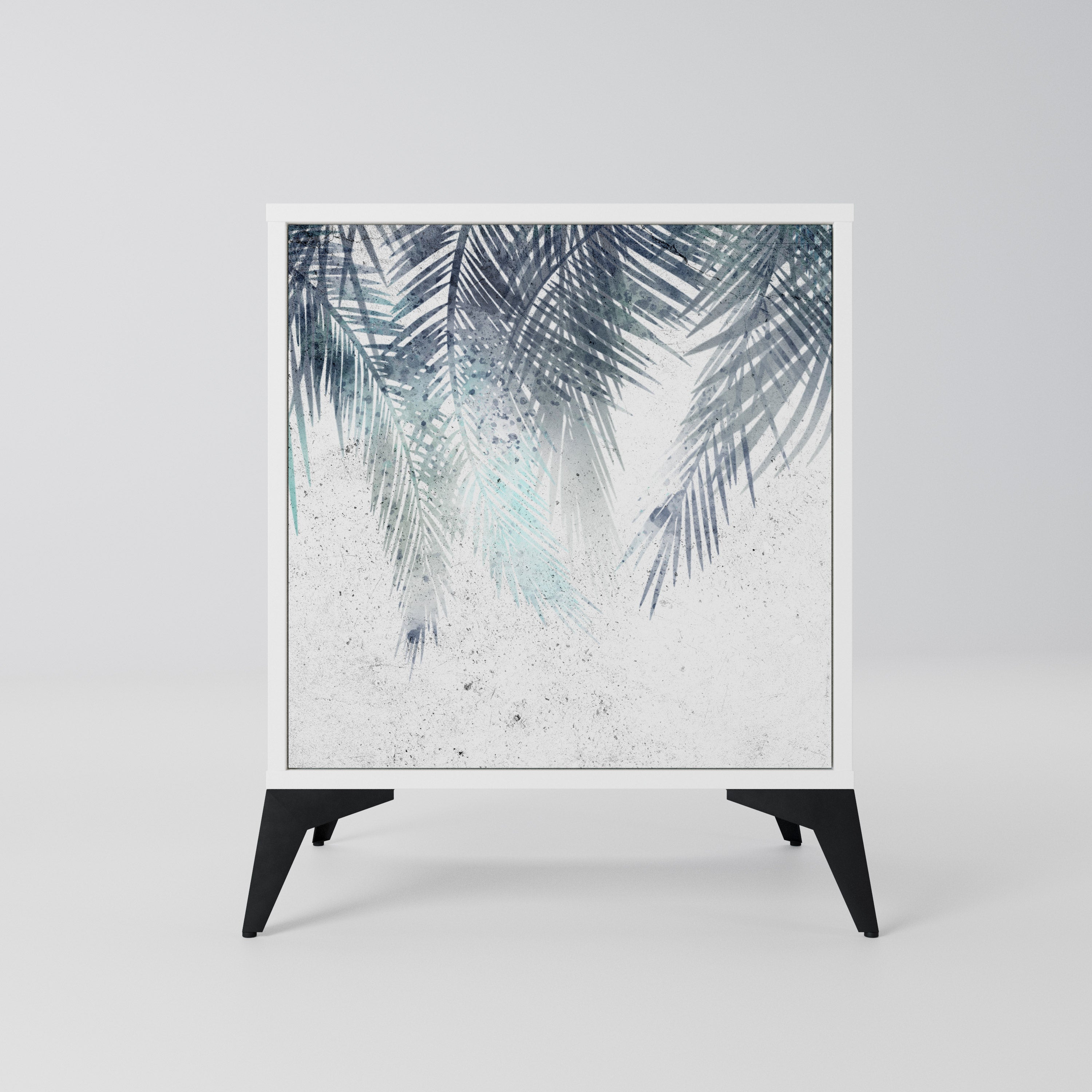 PALM VEIL Komoda 1-drzwiowa korpus Biały