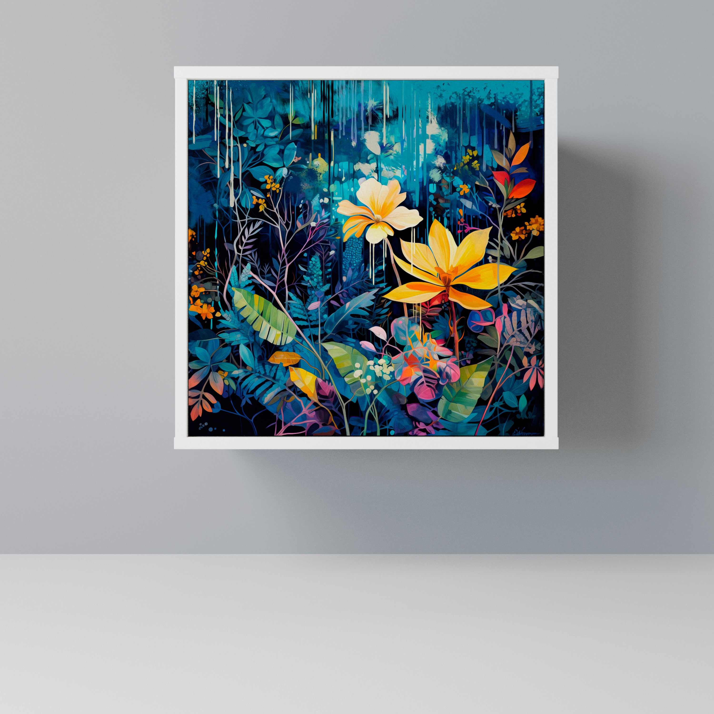 MIDNIGHT BLOSSOM Komoda 1-drzwiowa korpus Biały