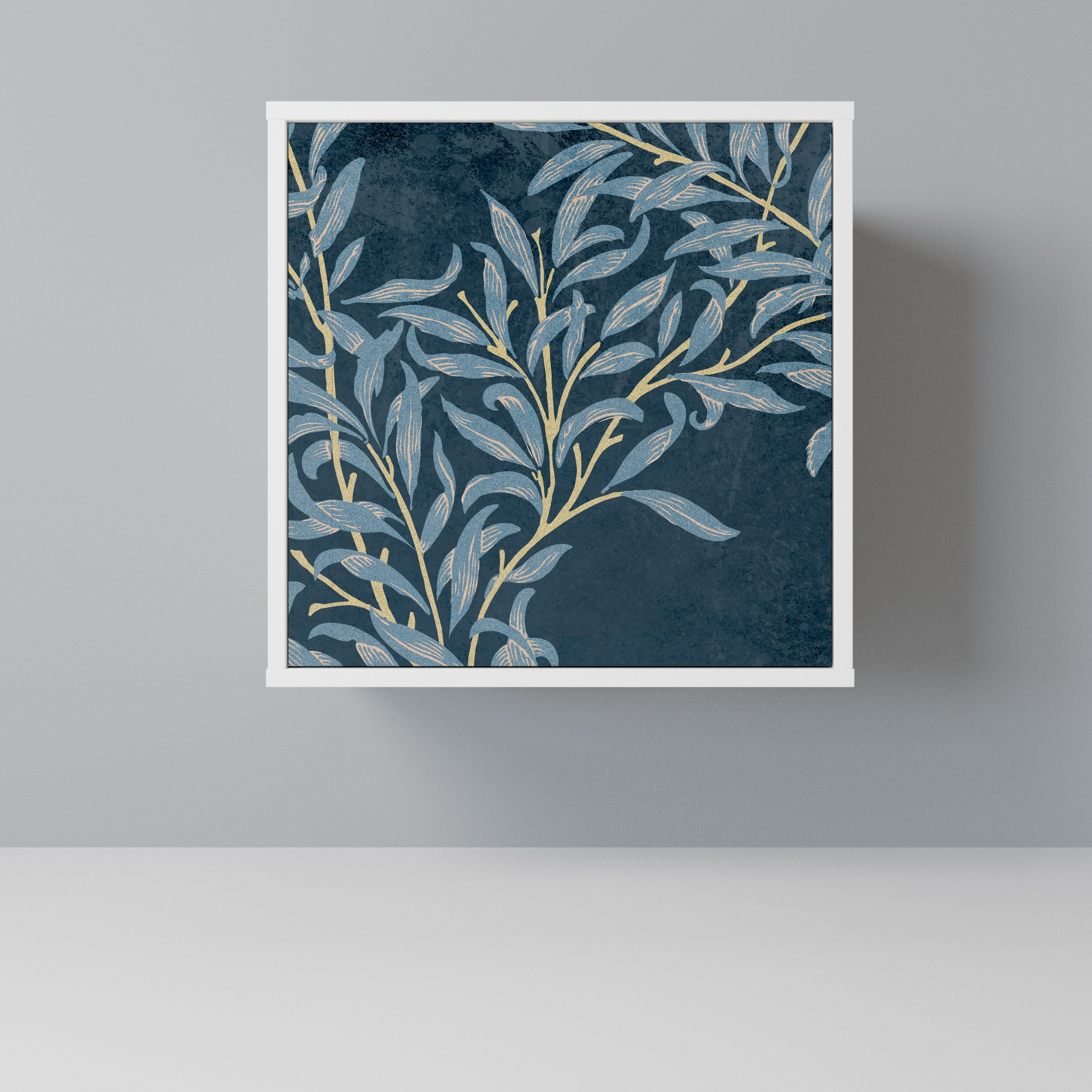 BLUE LEAVES Komoda 1-drzwiowa korpus Biały