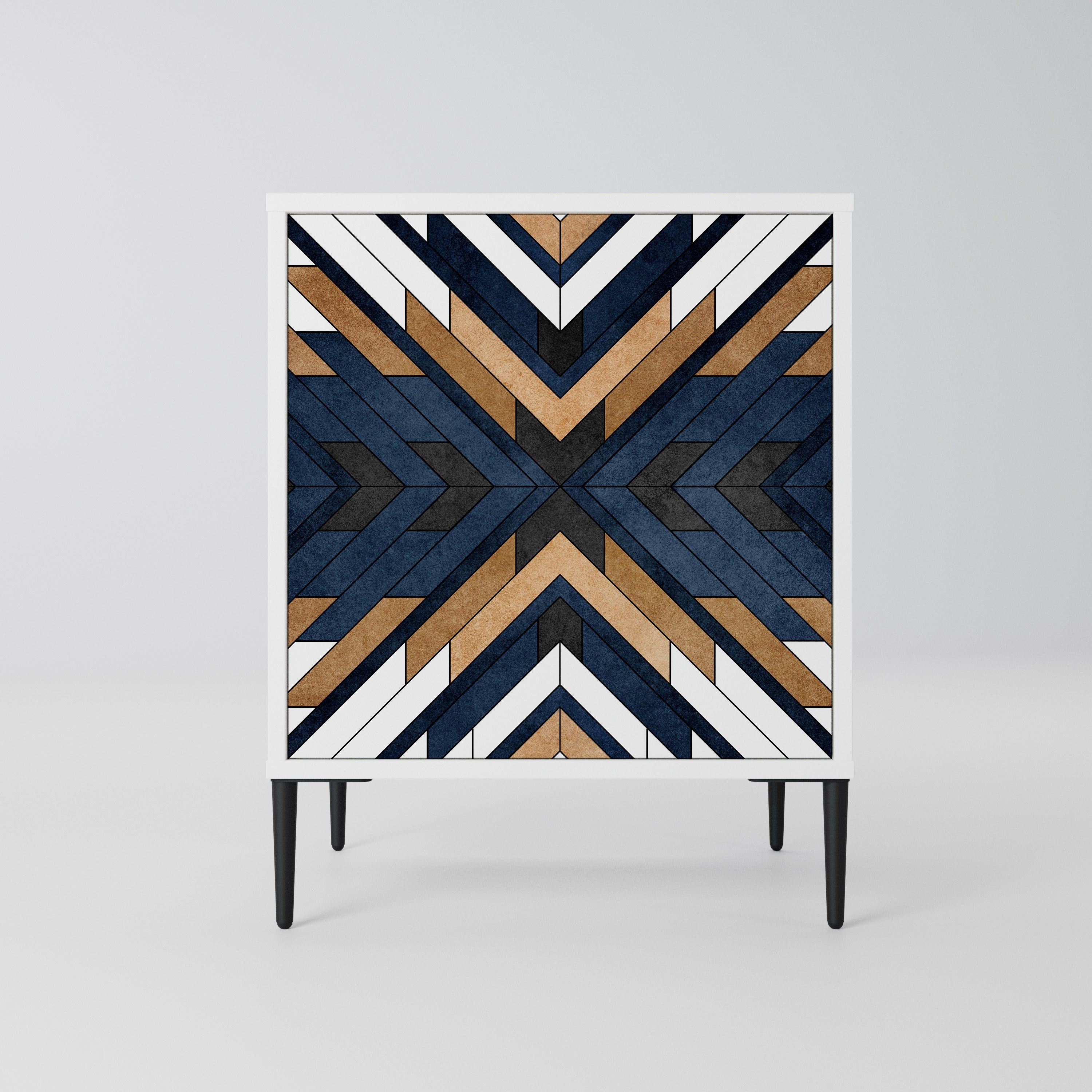 ARTFUL GEOMETRY Komoda 1-drzwiowa korpus Biały