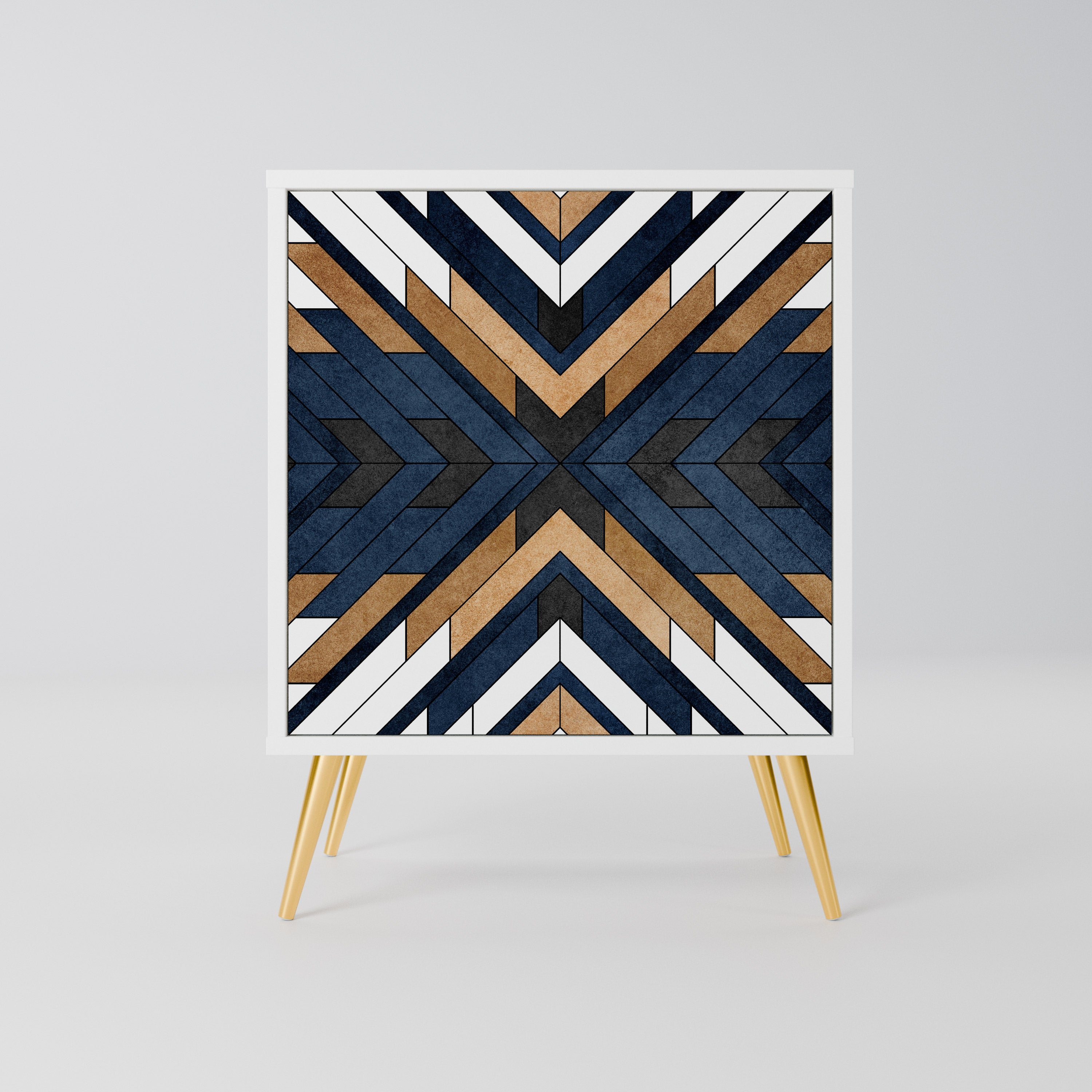 ARTFUL GEOMETRY Komoda 1-drzwiowa korpus Biały