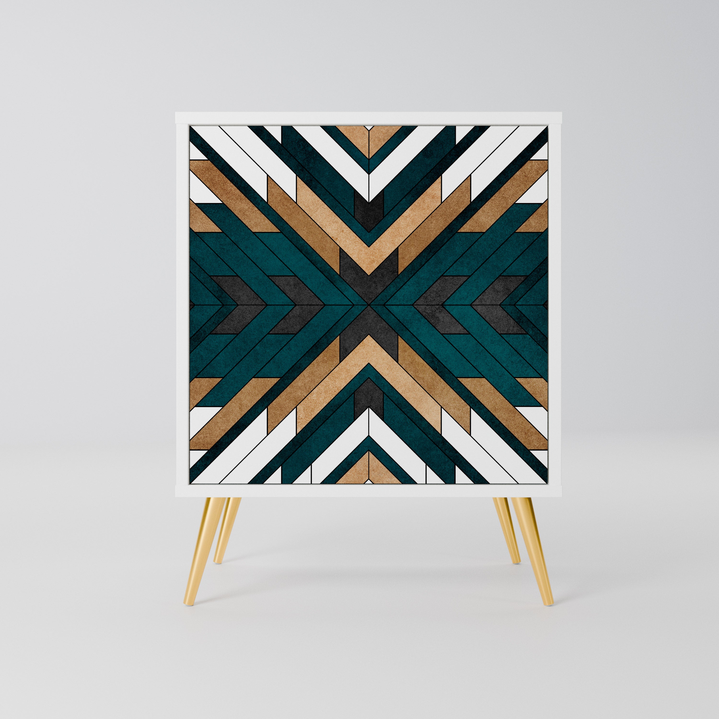 ARTISTIC GEOMETRY Komoda 1-drzwiowa korpus Biały