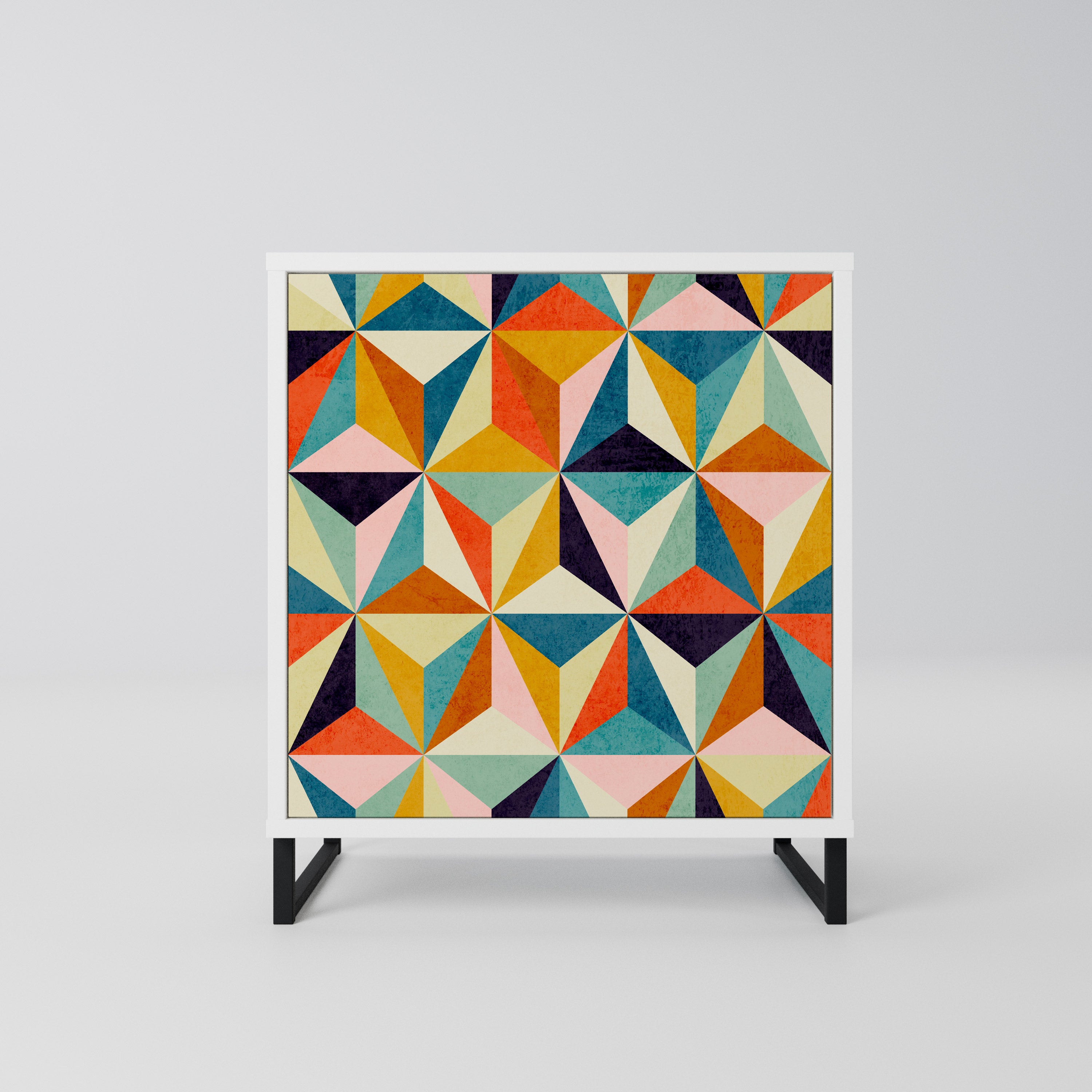 TESSELATE TREASURES Komoda 1-drzwiowa korpus Biały