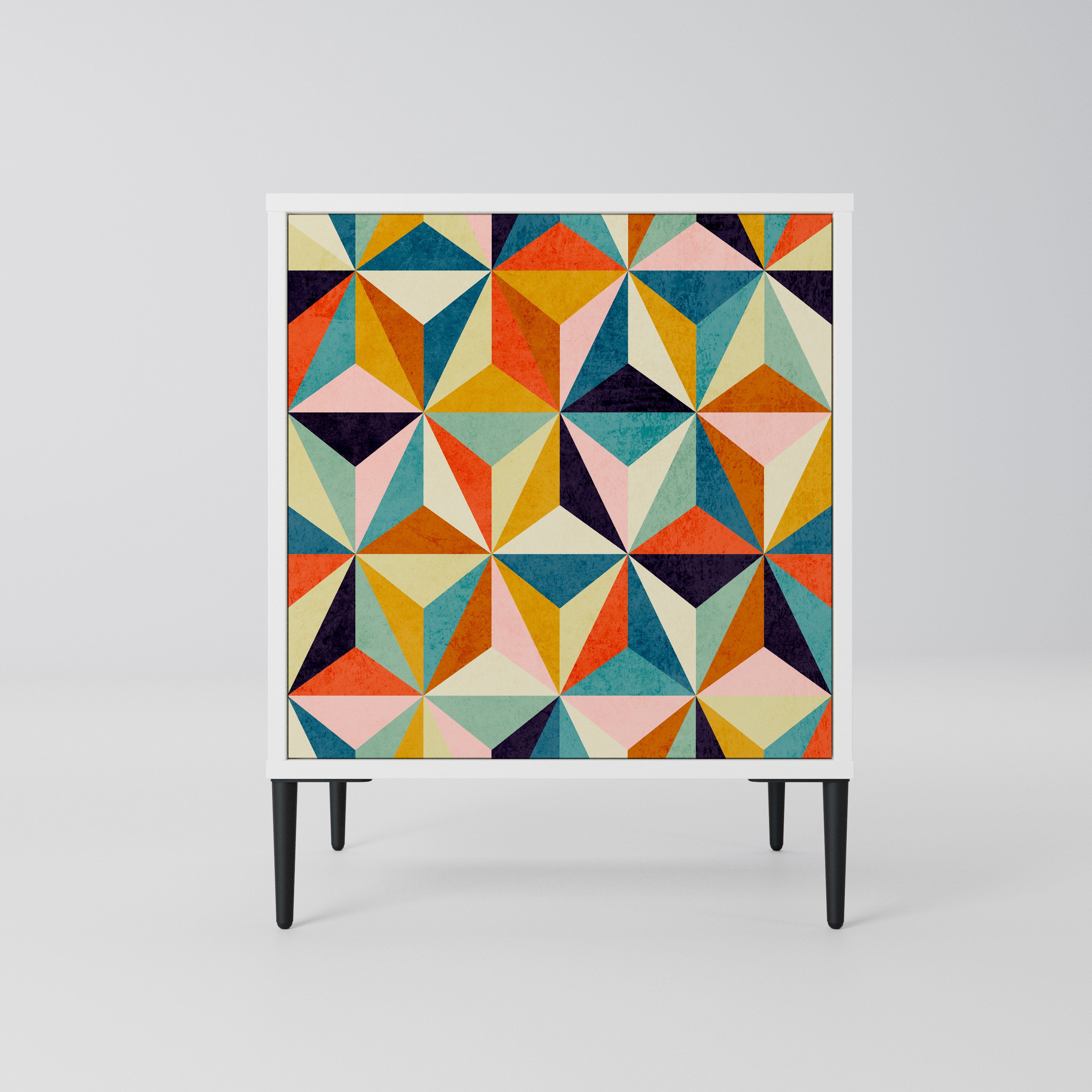 TESSELATE TREASURES Komoda 1-drzwiowa korpus Biały