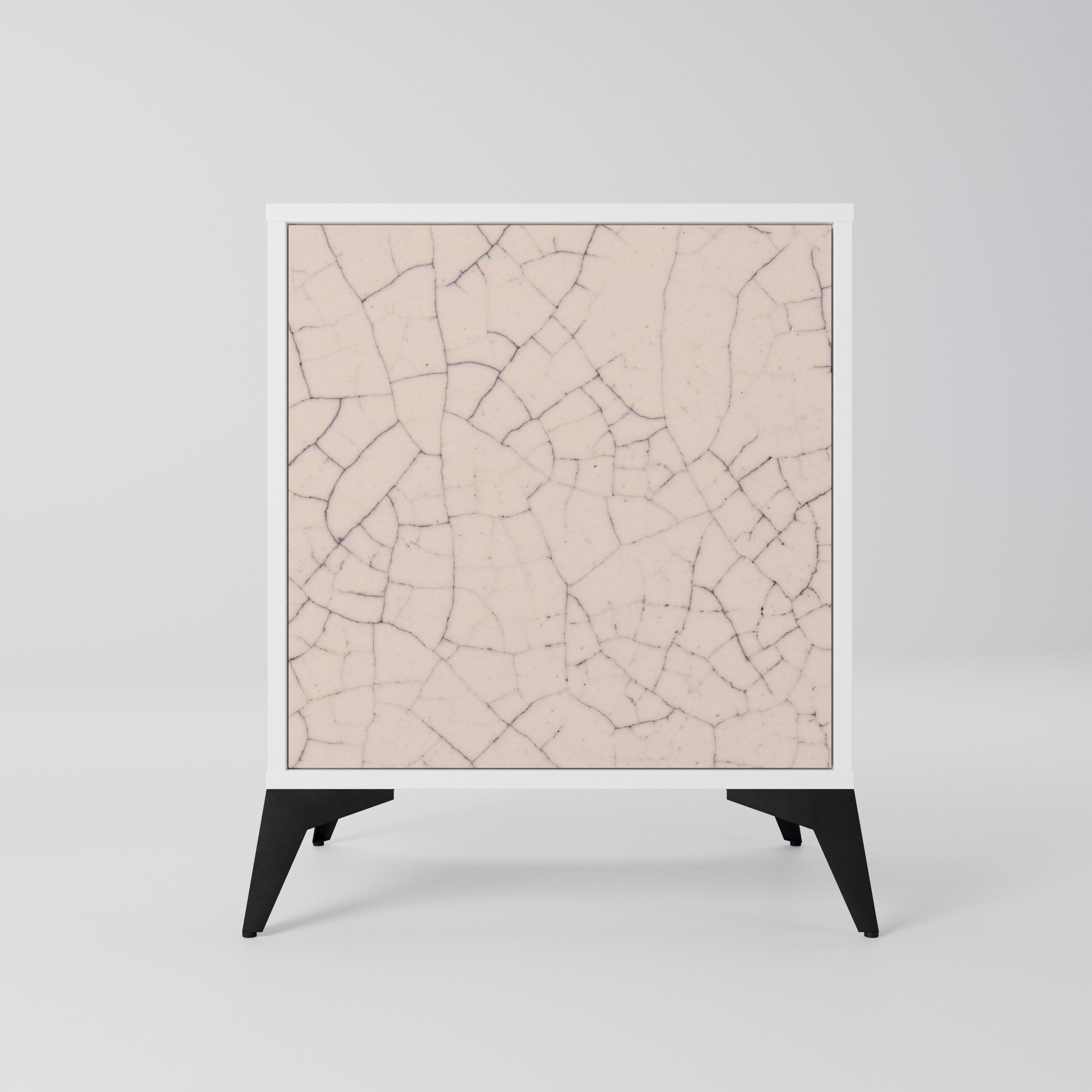 CERAMIC TEXTURE Komoda 1-drzwiowa korpus Biały