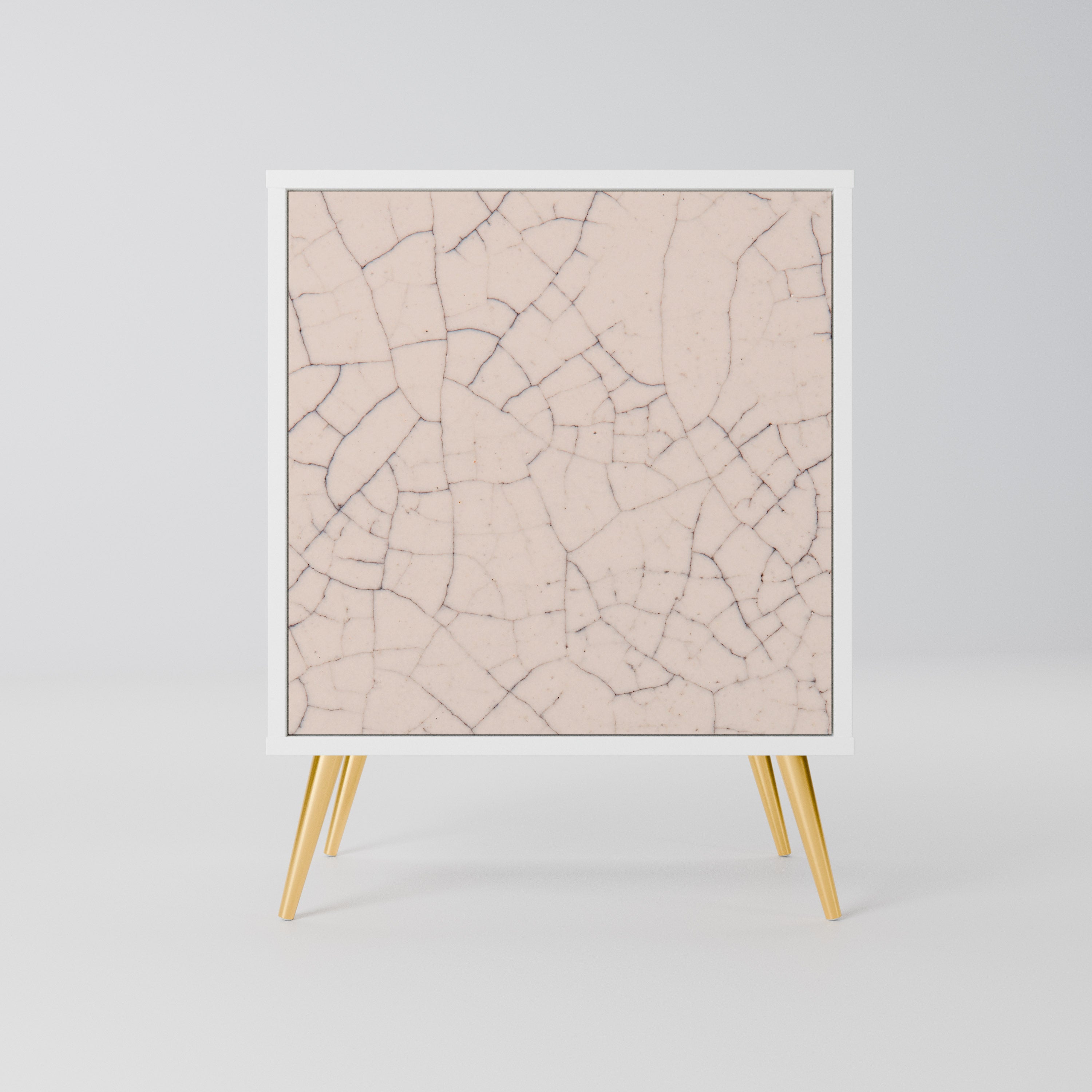 CERAMIC TEXTURE Komoda 1-drzwiowa korpus Biały