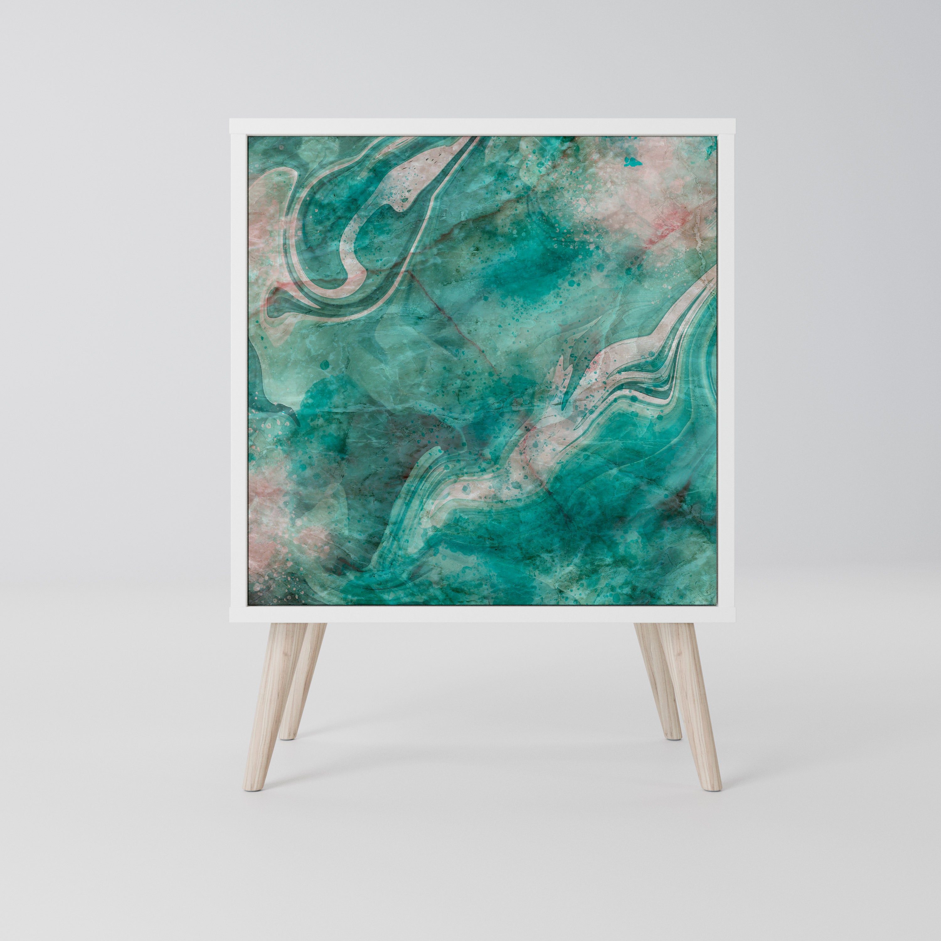 ABSTRACT ALCHEMY Komoda 1-drzwiowa korpus Biały