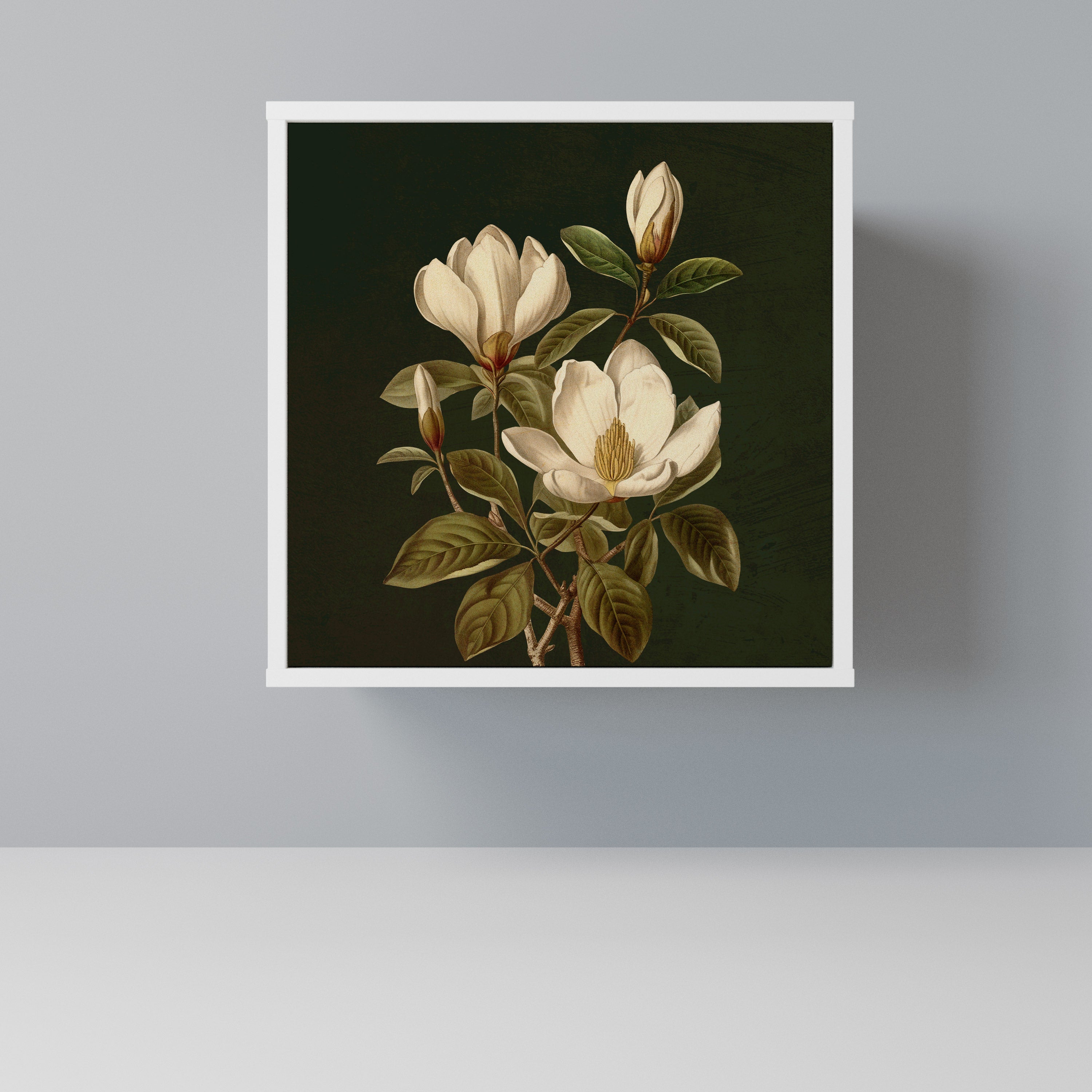 FLORAL NOIR Komoda 1-drzwiowa korpus Biały