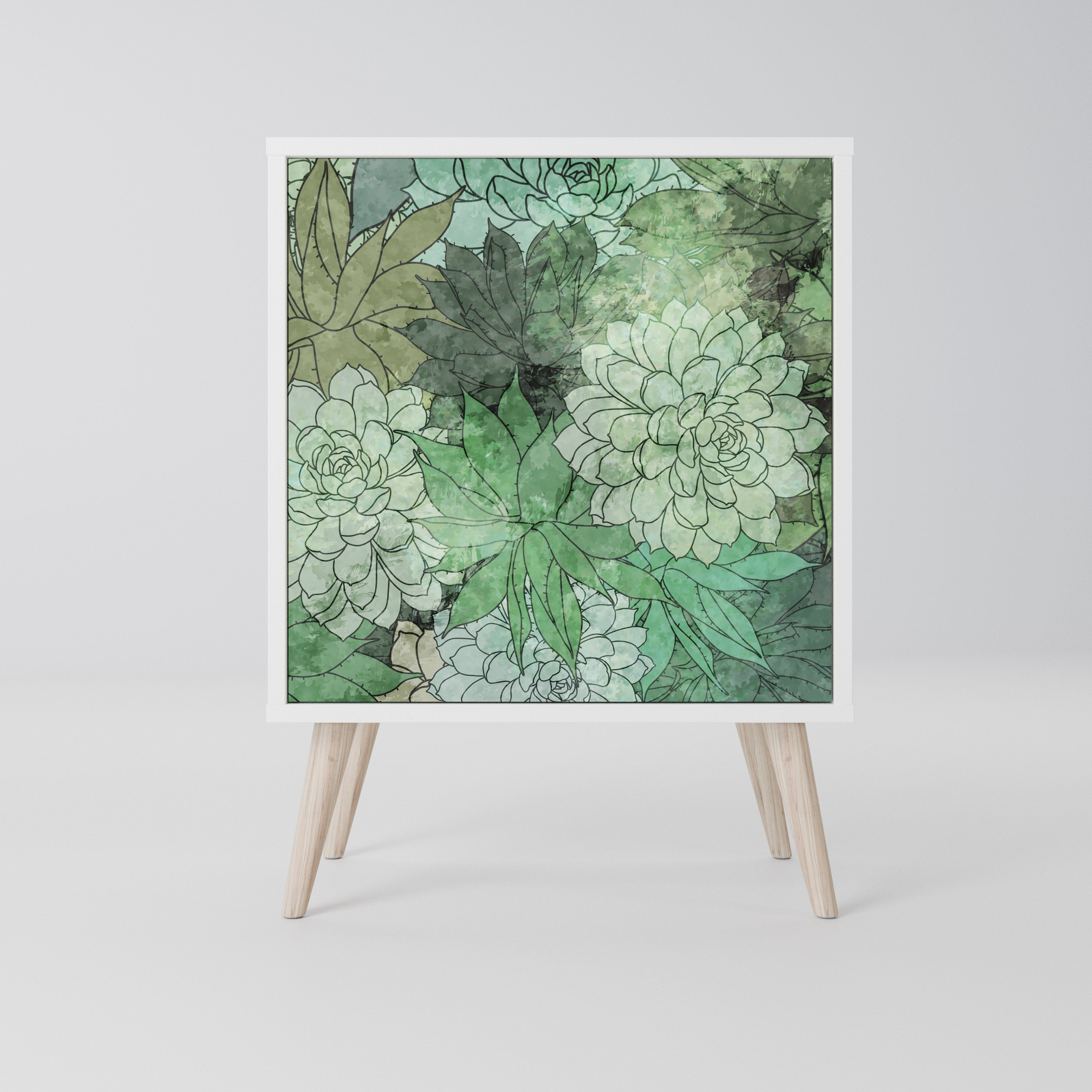 SUCCULENT CLUSTER Komoda 1-drzwiowa korpus Biały